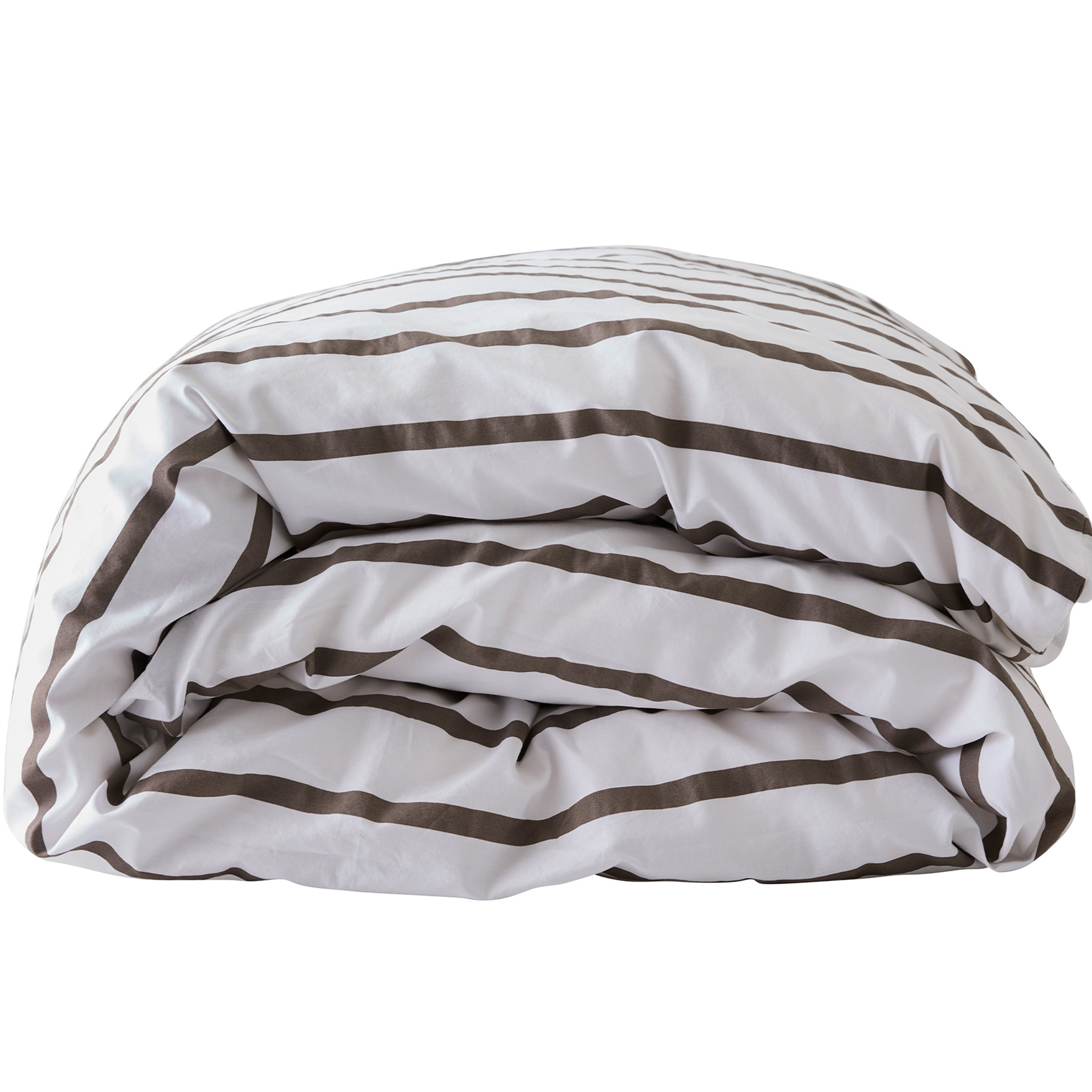 Påslakan Taupe Stripe 150x200