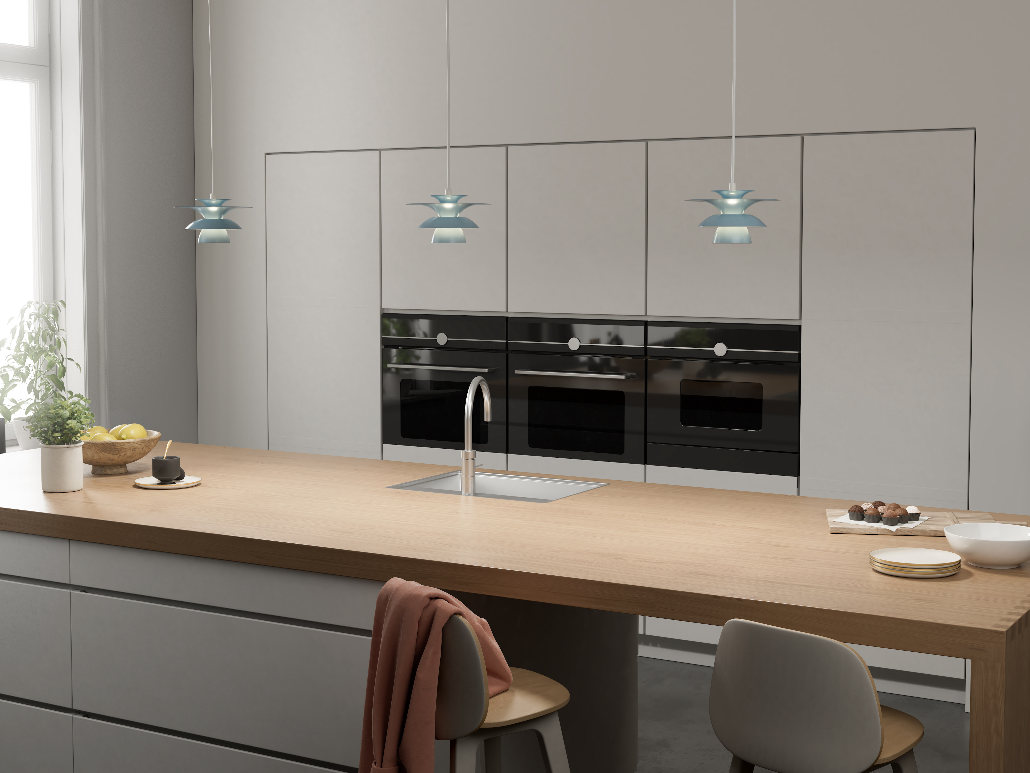 Belid Picasso Taklampe Isblå Ø18