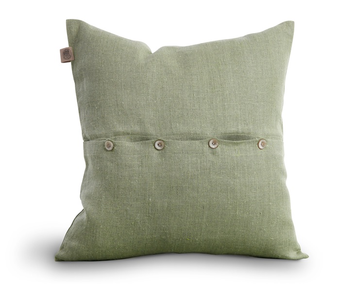 Classic Kuddfodral Linne Sage 50x50