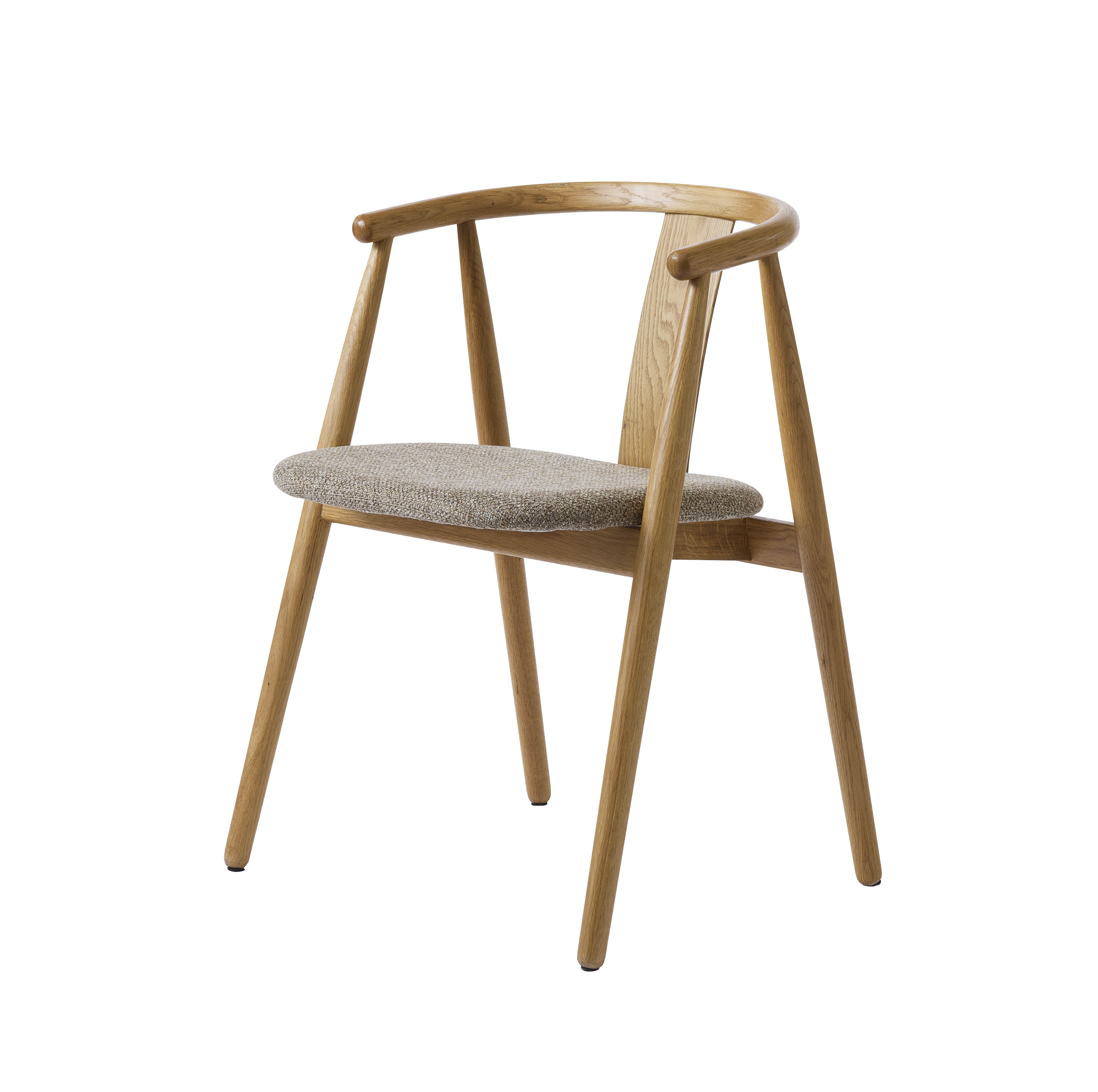 Nordic Home - Henry Karmstuhl Natural Latte - Holz - Esszimmerstühle (2er-Pack)