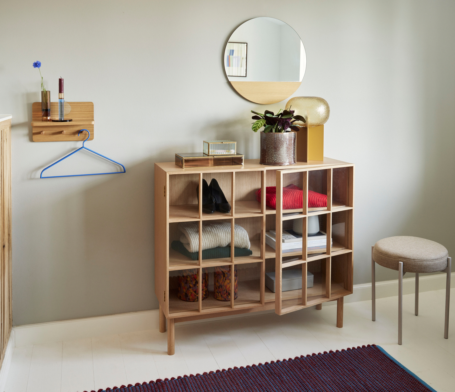 Hübsch Space Hattehylle Natur 30cm