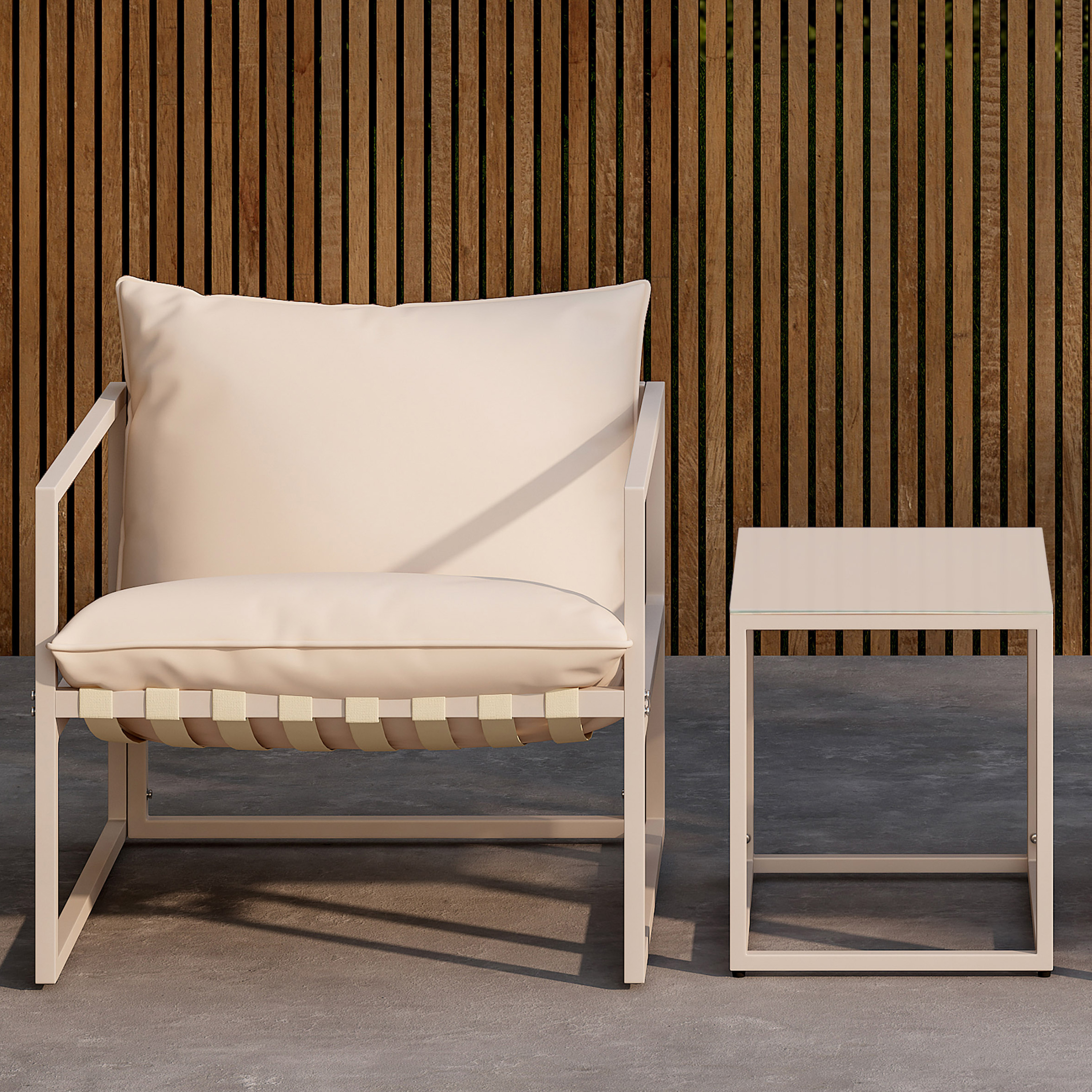 Venture Home Messina Loungeset Beige/Beige