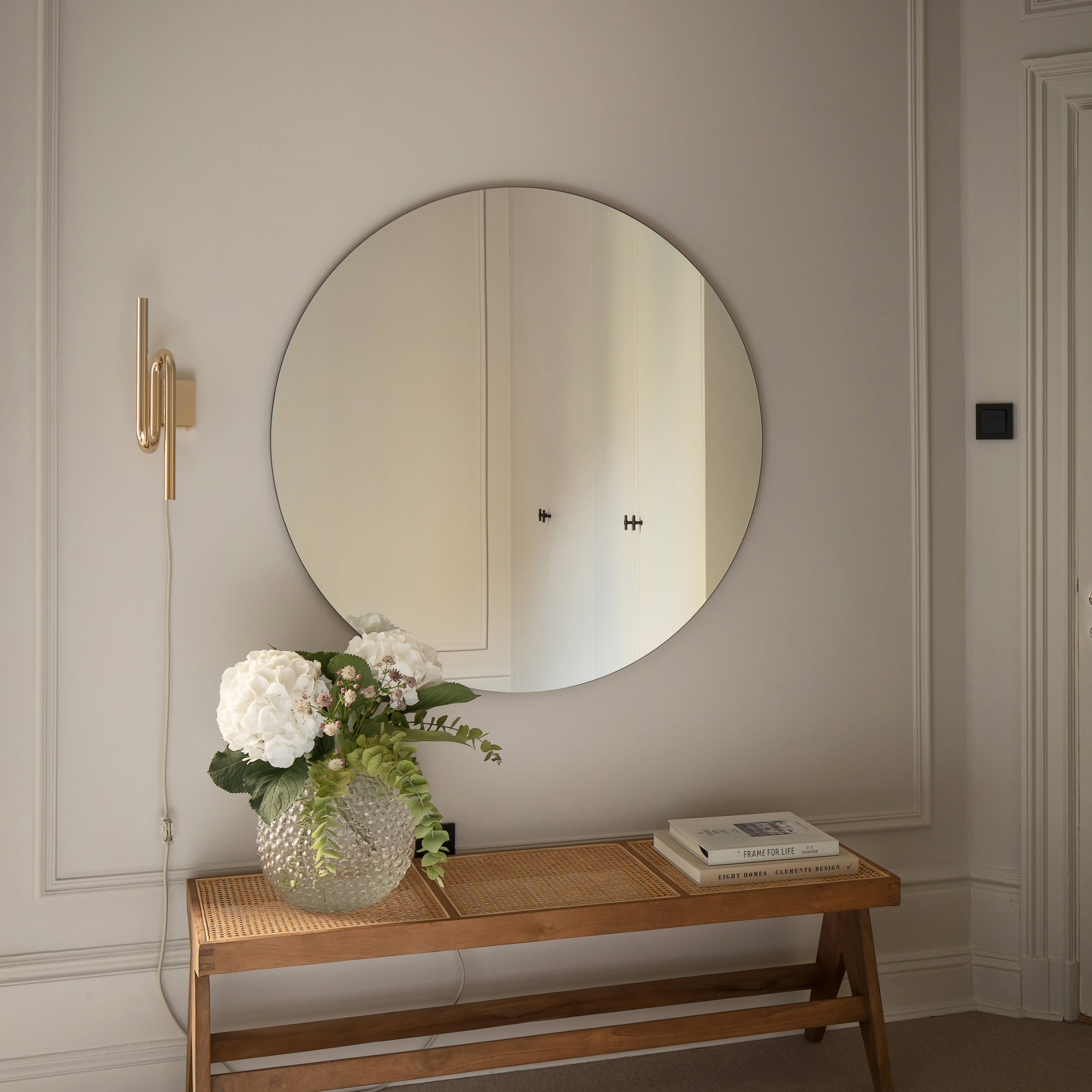 Sleepo Collection Santorini Runder Spiegel Klar 110cm