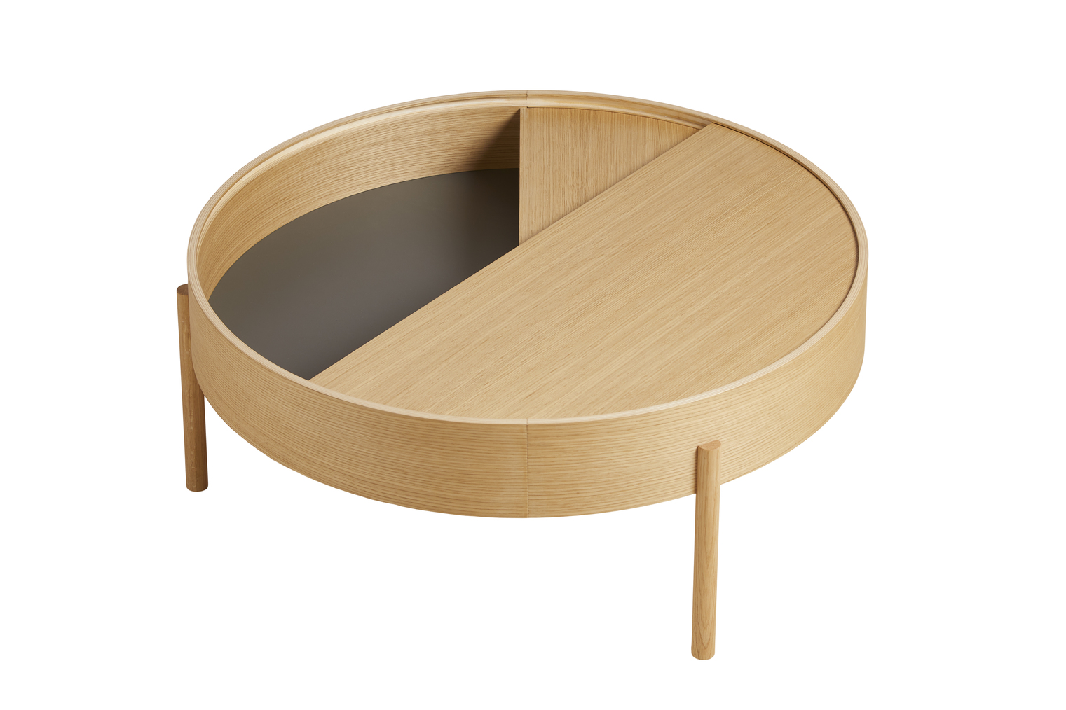 Woud Arc Soffbord Oak Ø89