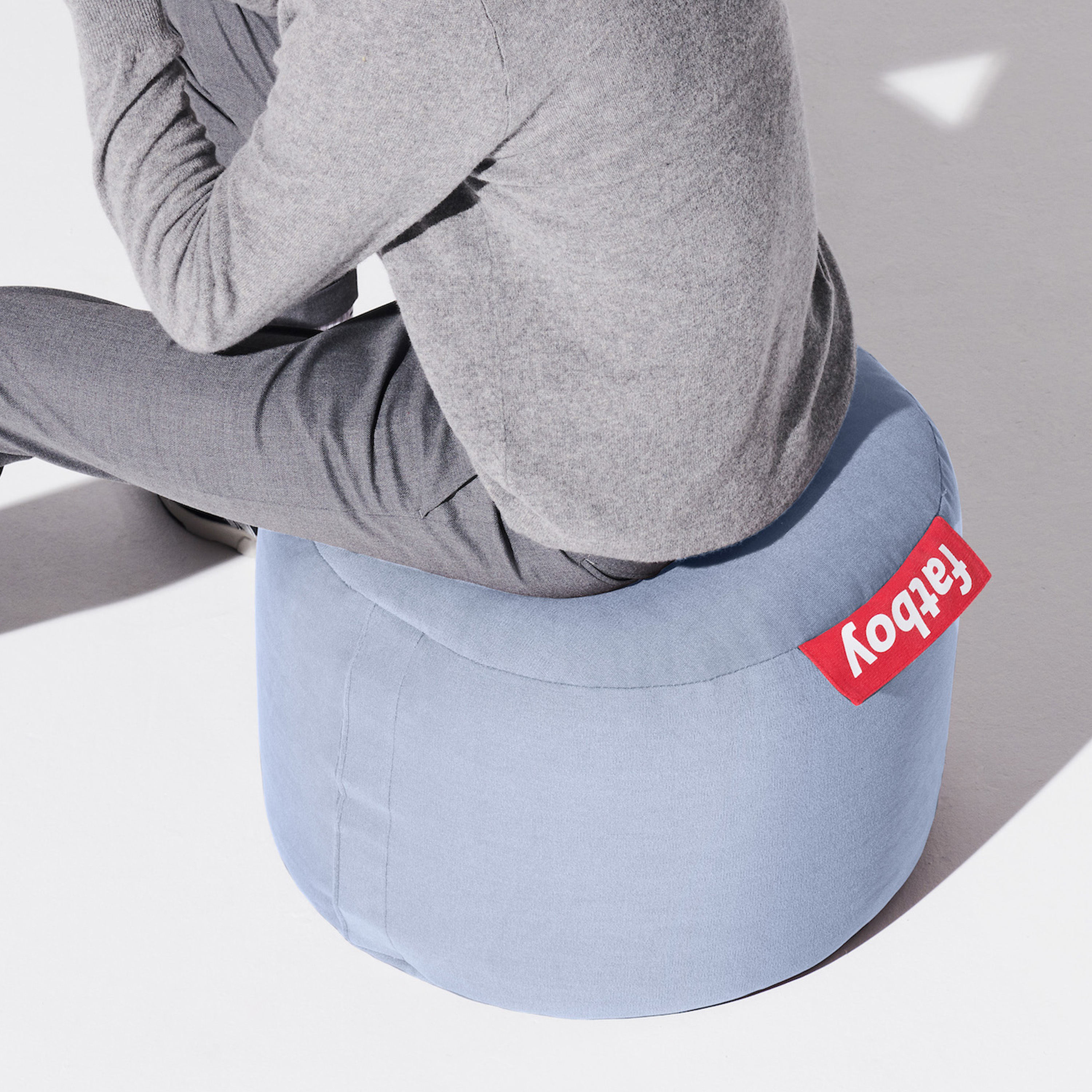 Fatboy Point Stonewashed Sitzpuff Misty Blue