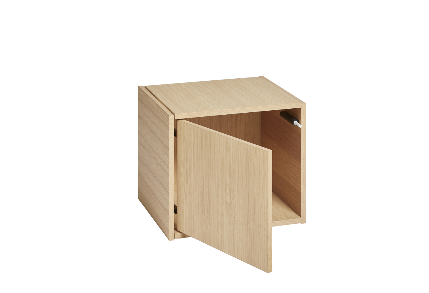 Woud Bricks Cube Left Skåp  White Oak 36x36