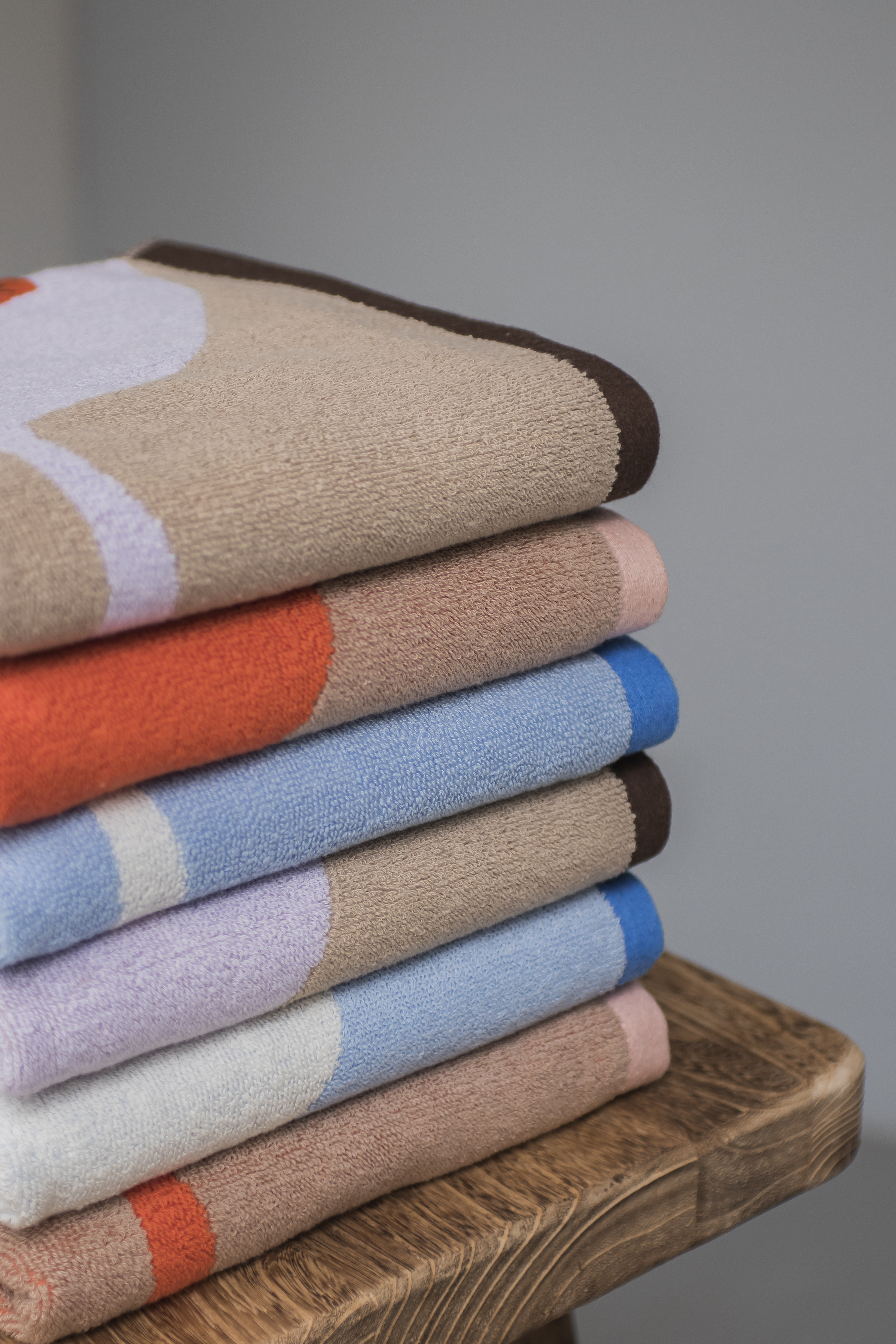 Mette Ditmer Nova Arte Handduk Sand/Lilac 50x90 2-pack