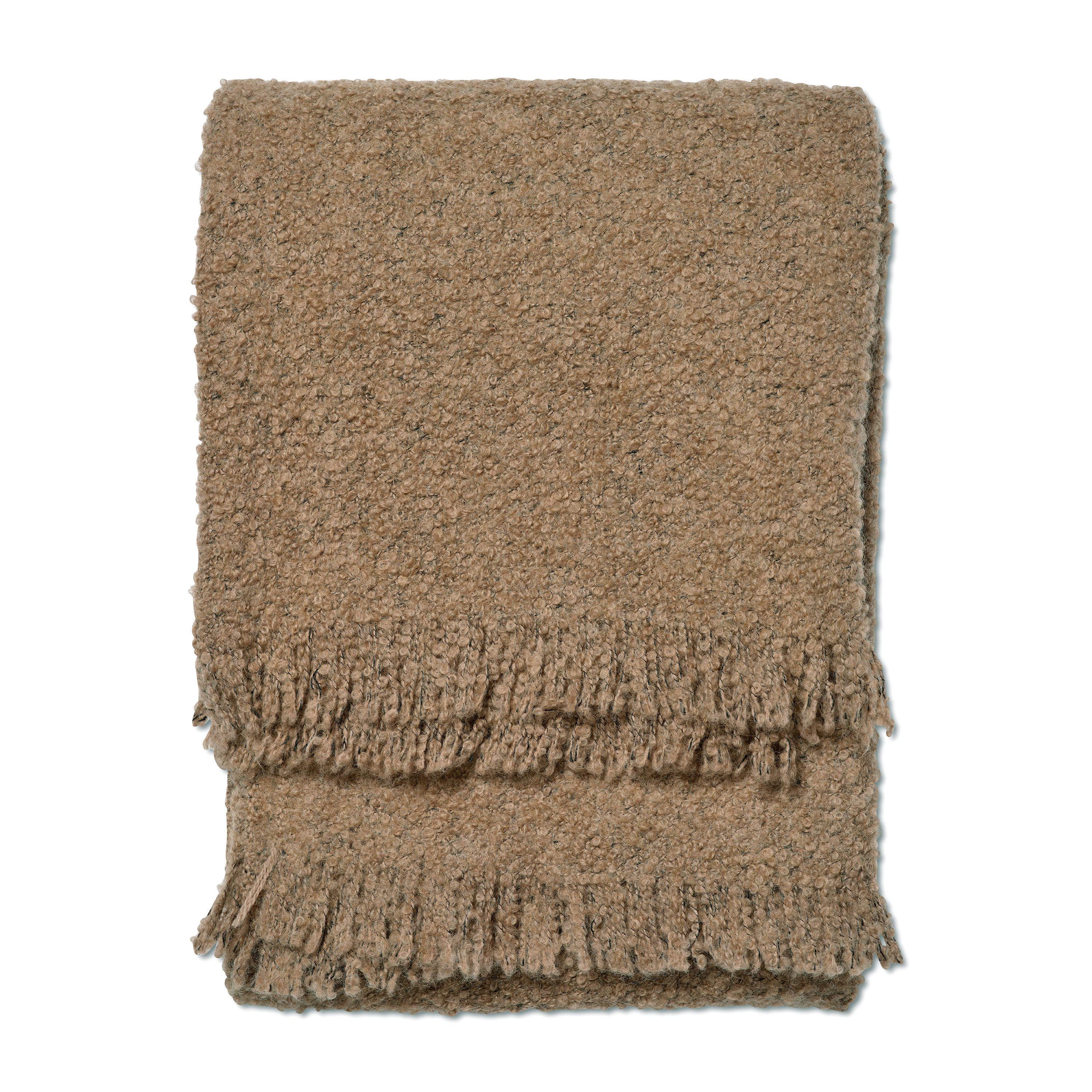 Classic Collection Bouclé Pläd Beige 130x170
