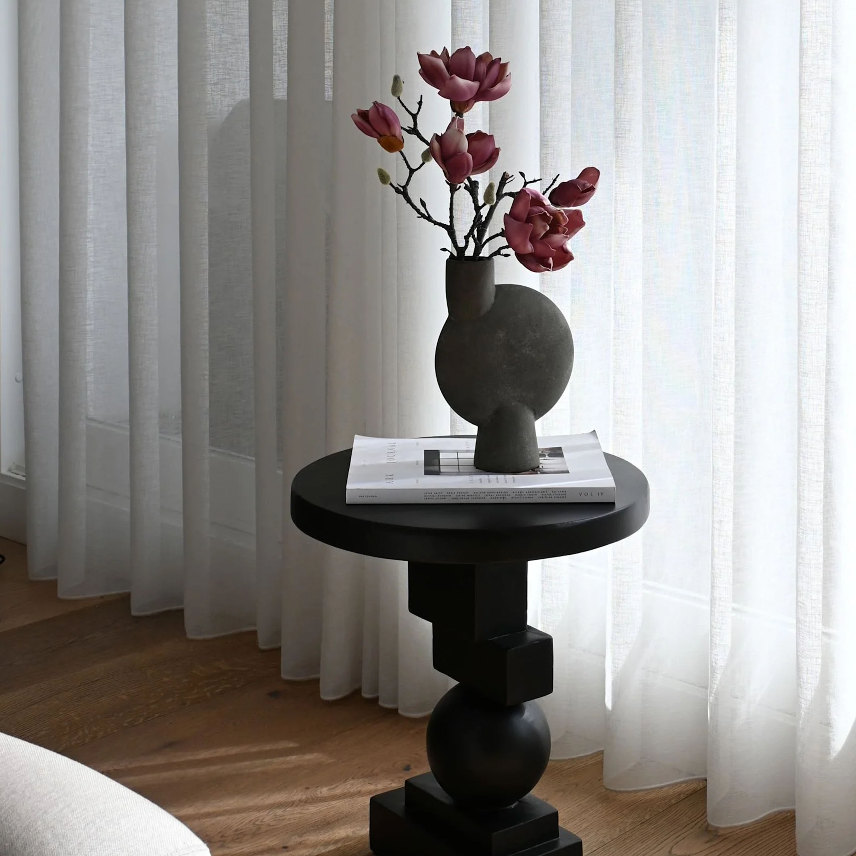 101 Copenhagen Sphere Vase Bubl Dark Grey Medio