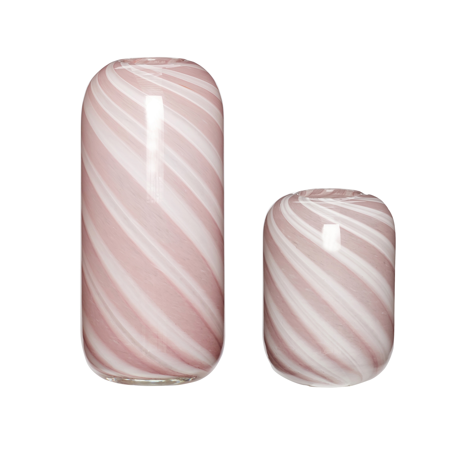 Hübsch - Candy Vase 2er-Set - Rosa
