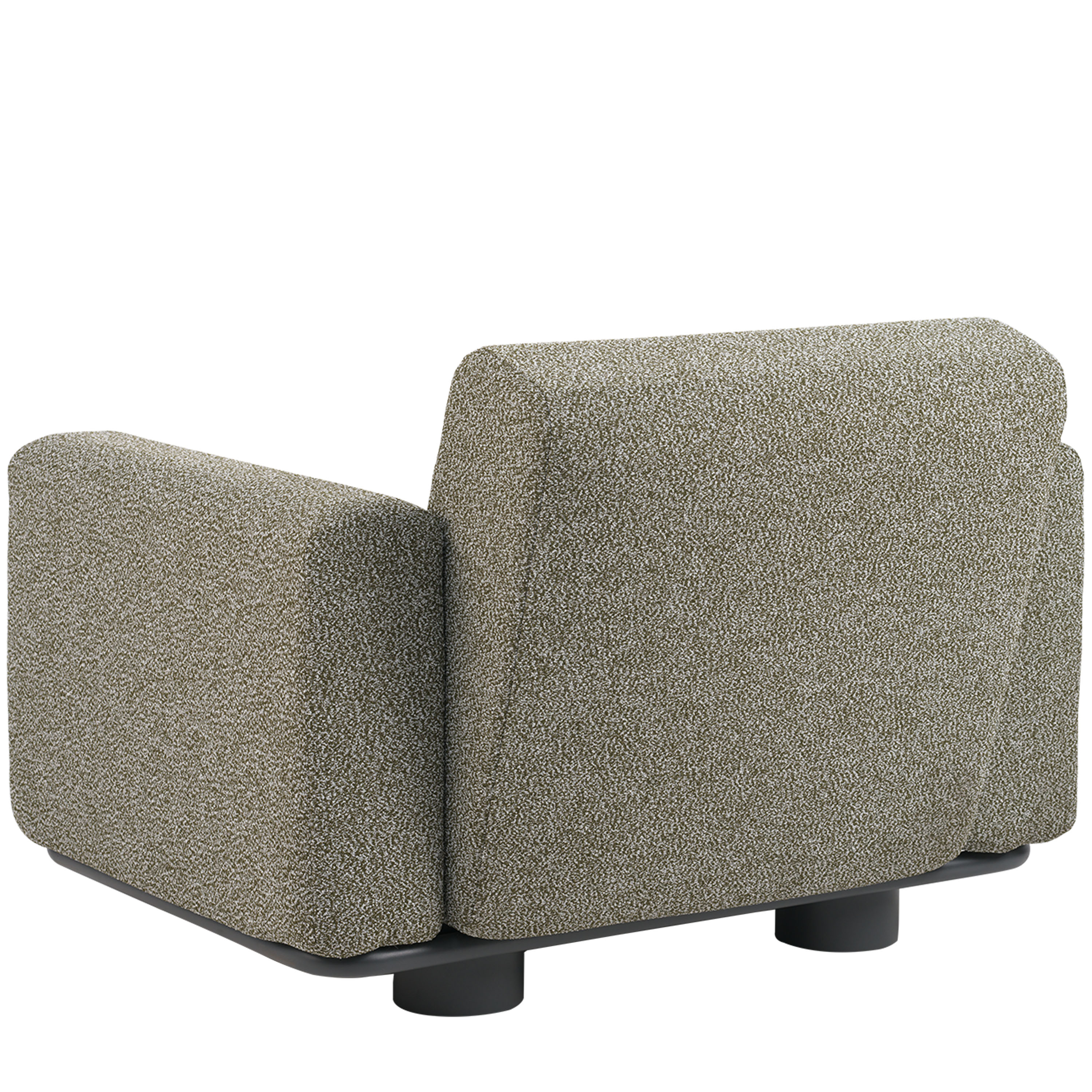 Brafab Bolster Loungefotölj Anthracite/Teddy Verde