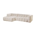 Billie Divansoffa Vänster Beige Bouclé
