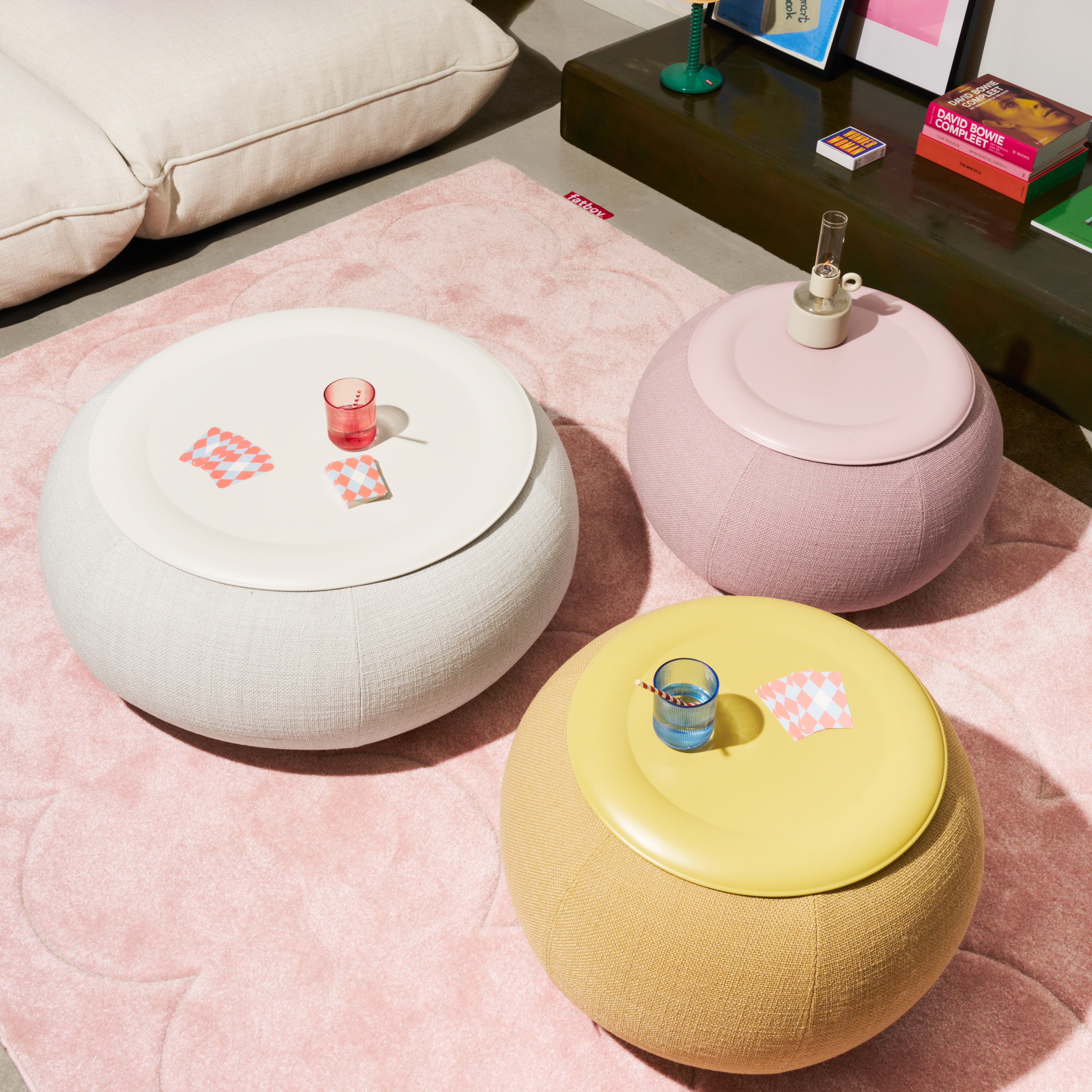 Fatboy Dumpty Sohvapöytä Limestone Ø87