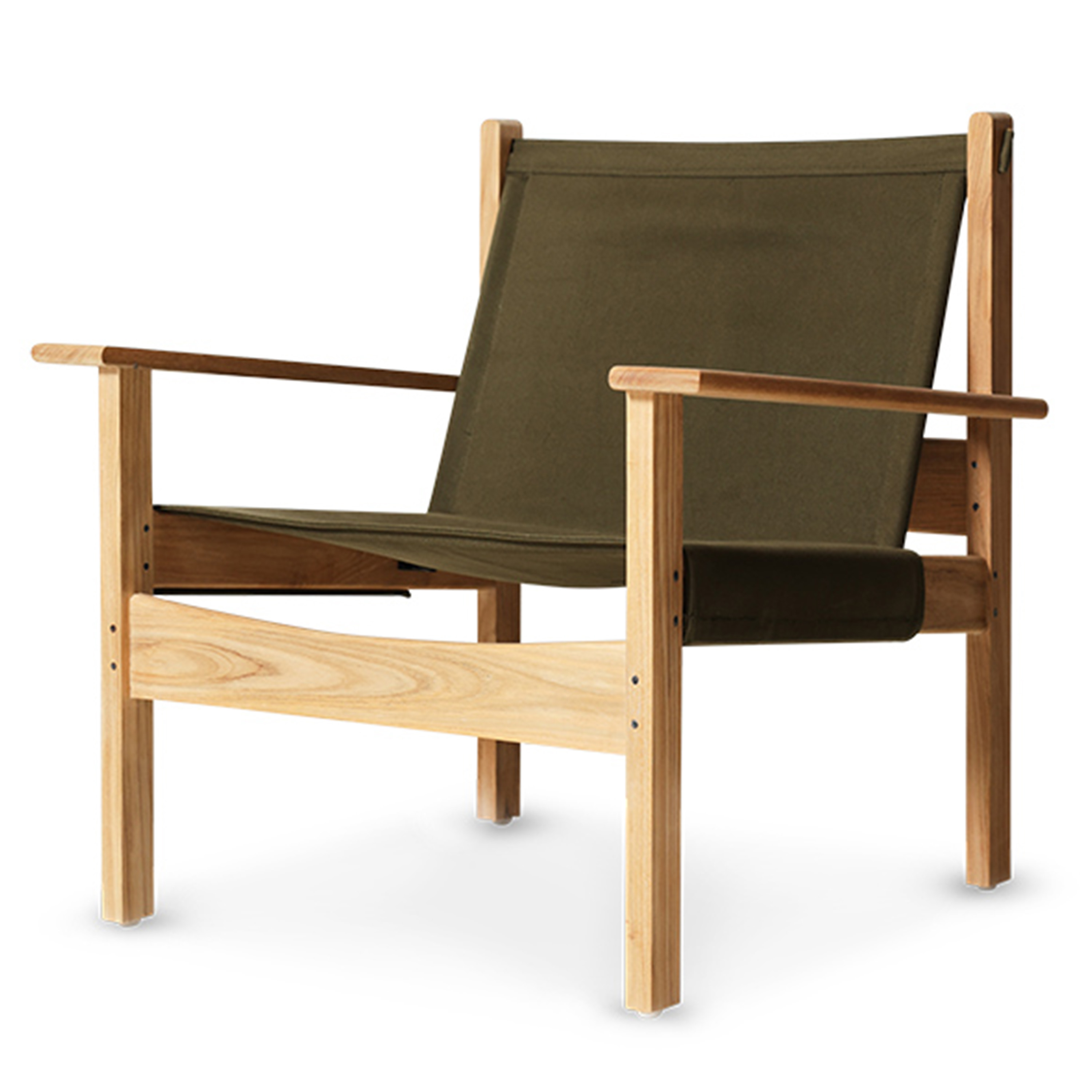 HKliving - Explorer Loungestol Army Green - Grön