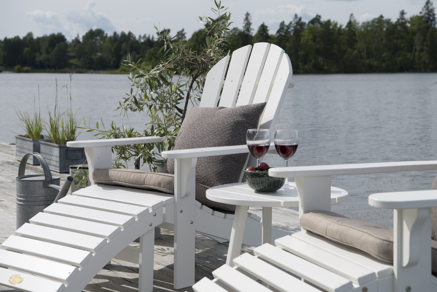 Hillerstorp Tennessee Däckstol Vit