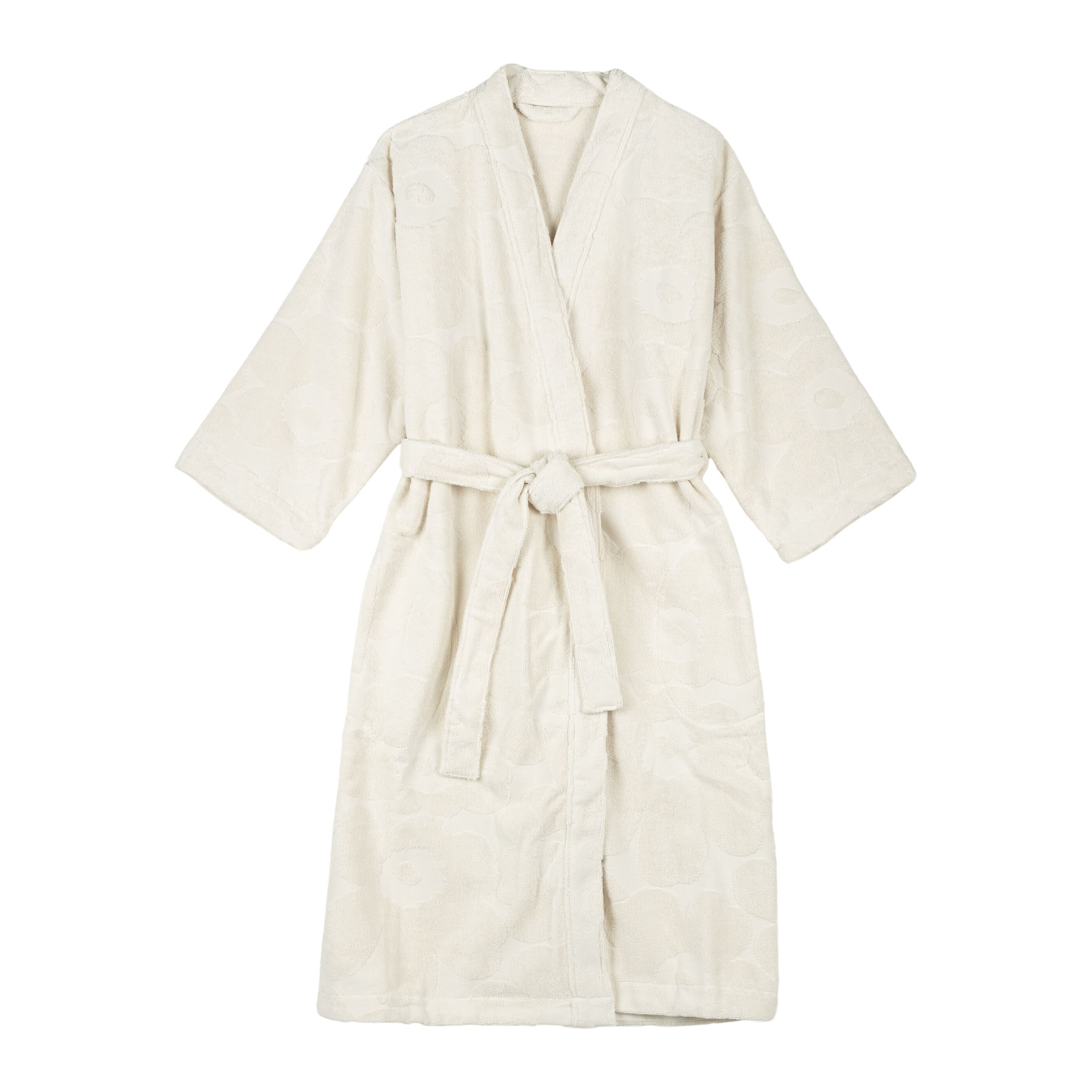 Marimekko - Unikko Morgenmantel Ivory L/XL - Weiß - Morgenmäntel