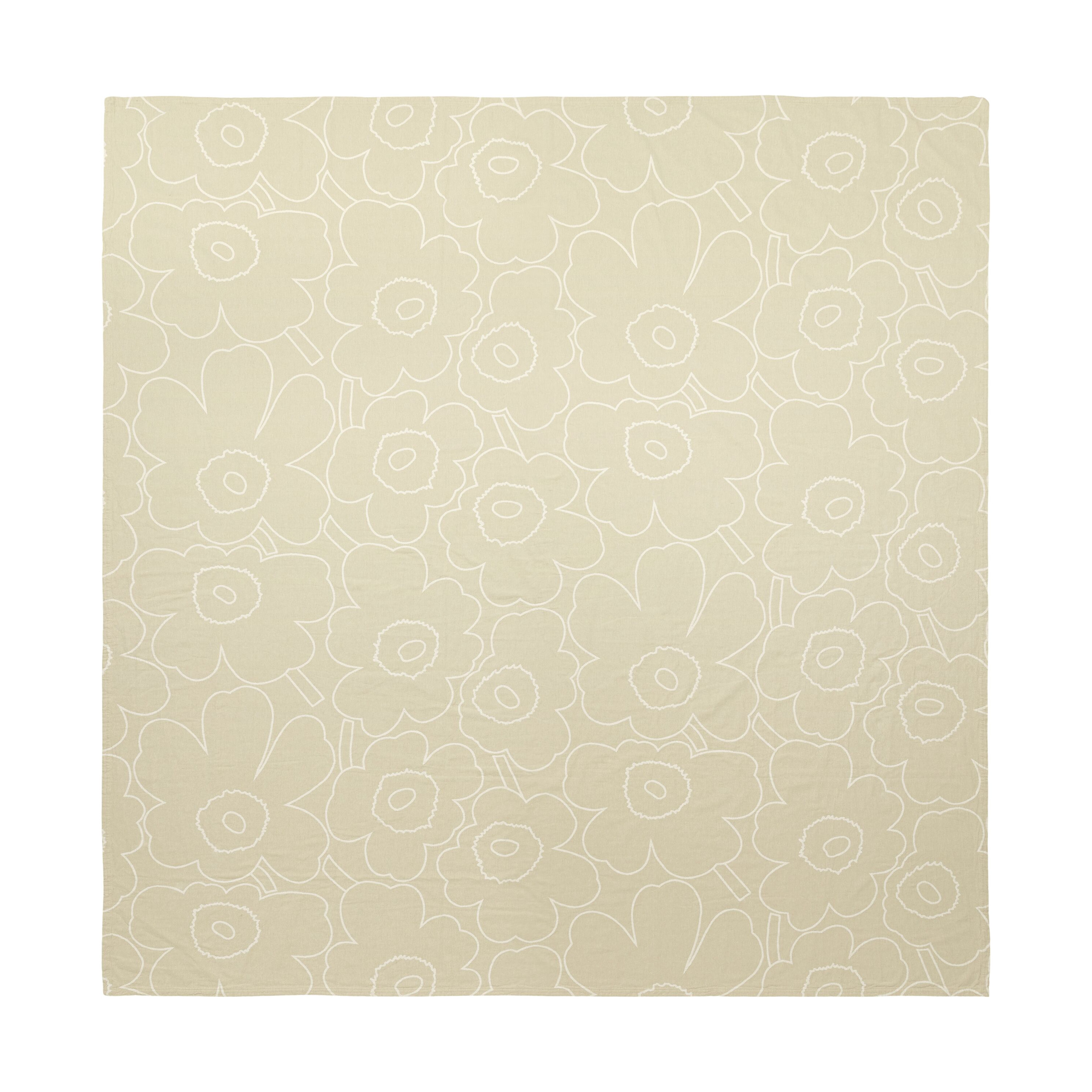 Marimekko - Piirto Unikko Tagesdecke Weiß/Off-Weiß 260x260