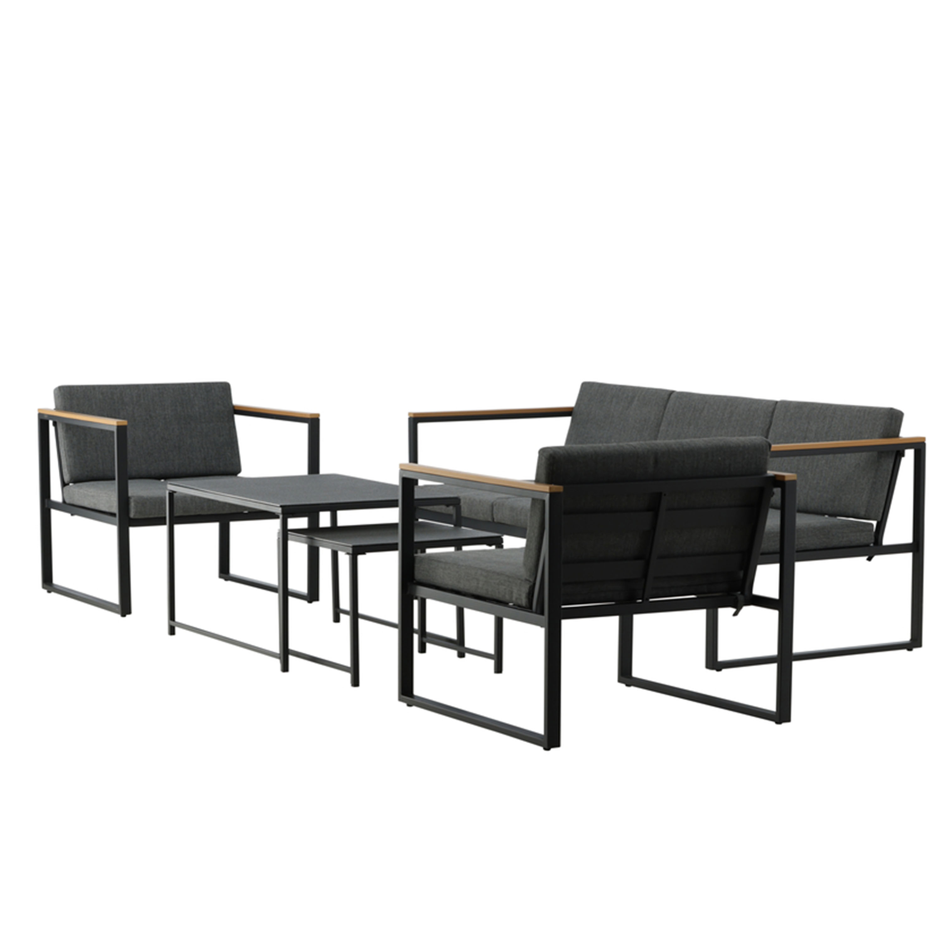 Venture Home Dakar Loungegrupp inkl Bord Grey/Black