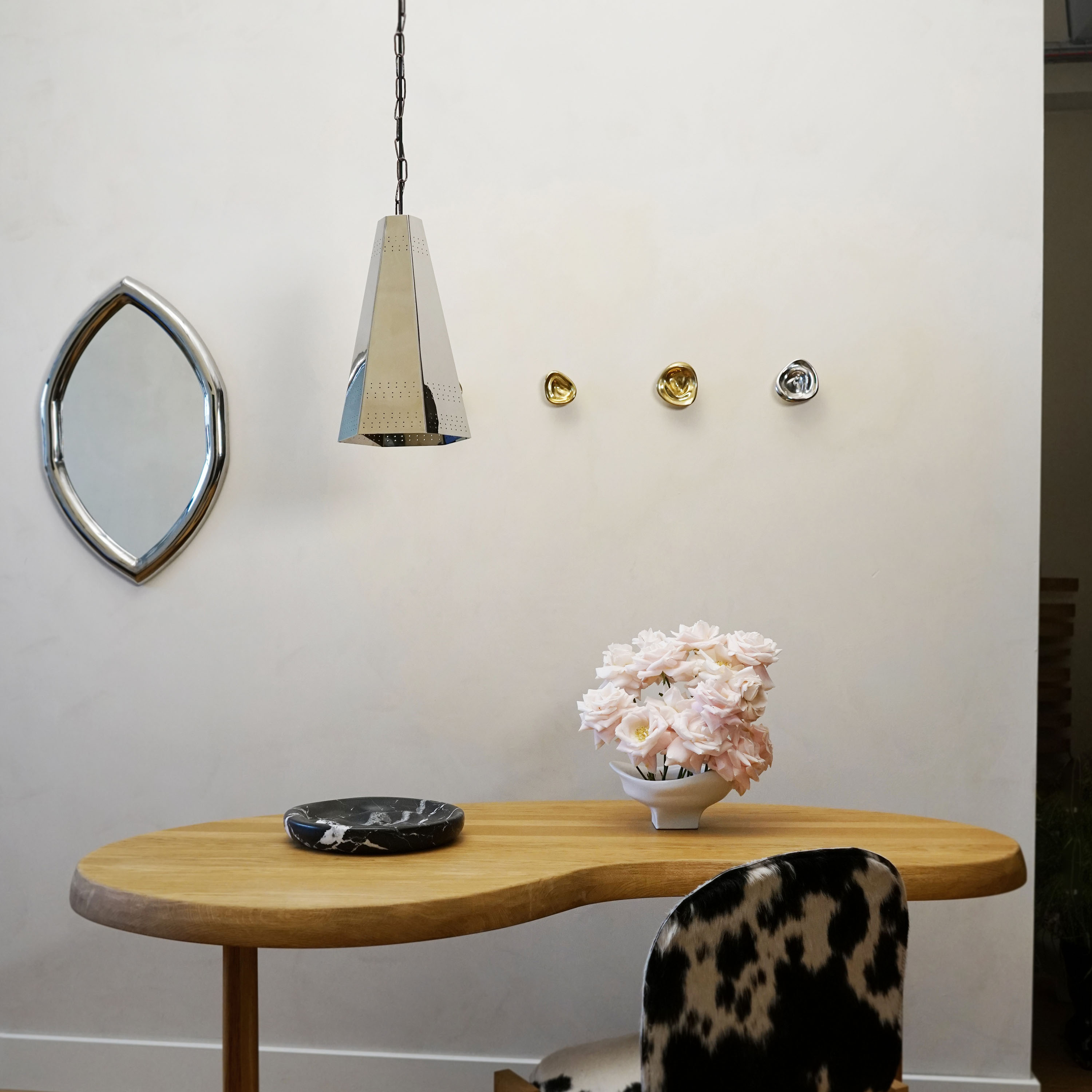 Hein Studio Bowie Taklampe Polert Stål