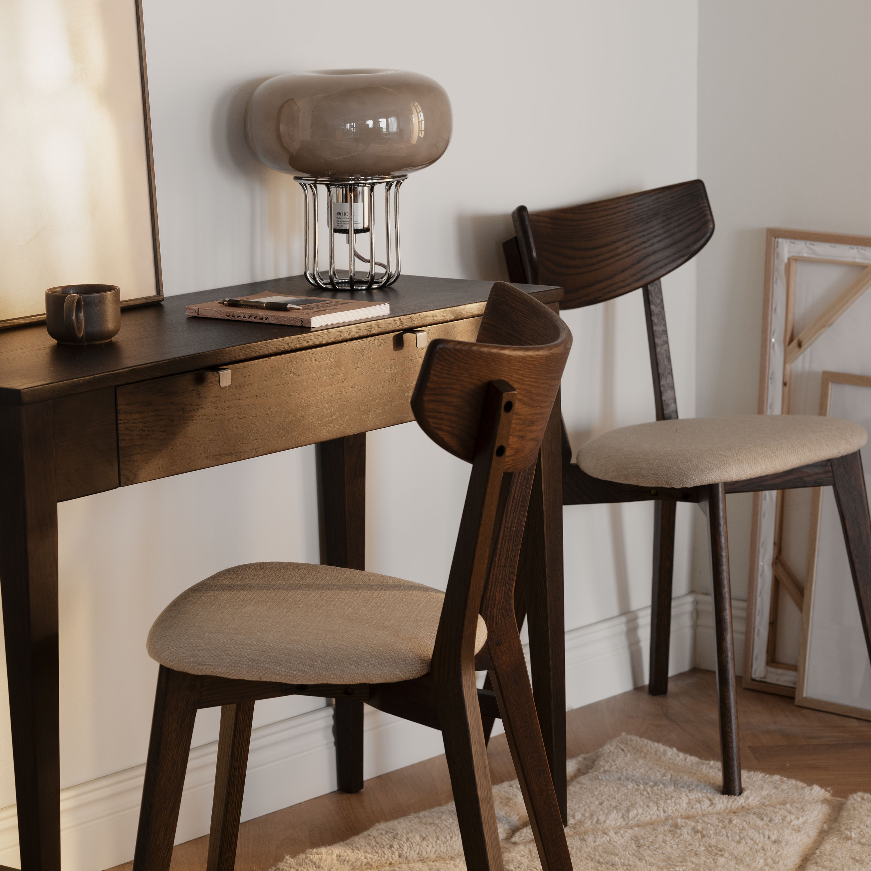 Rowico Home Confetti Konsolentisch Braun lackiert 100cm