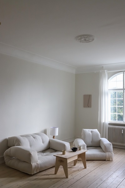 Karup Design Hippo Loungestuhl aus Leinen