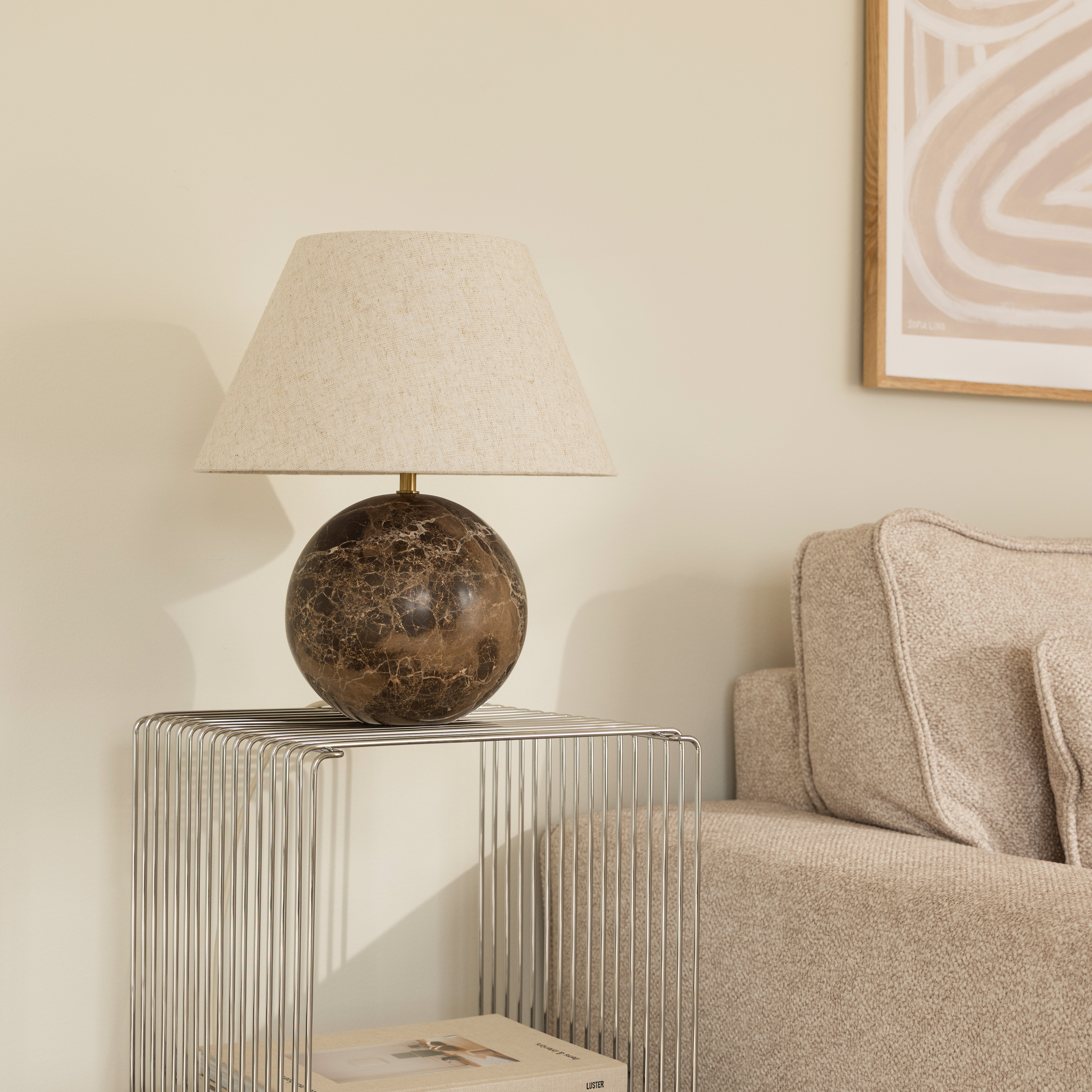 Globen Lighting Castello Bordlampe Brun 35cm