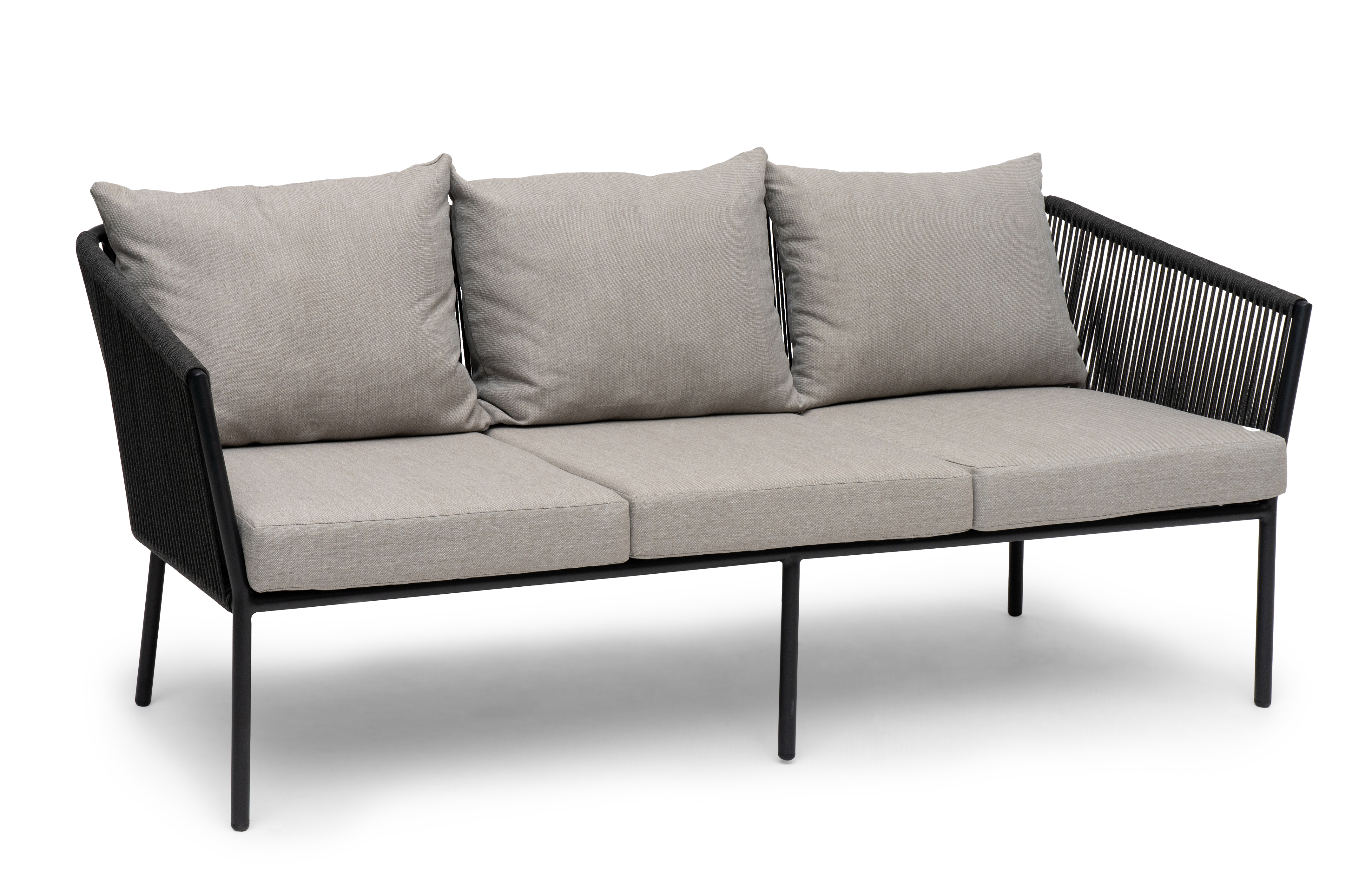 Hillerstorp - Lersund Sofa Schwarz/Grau - Gartensofa