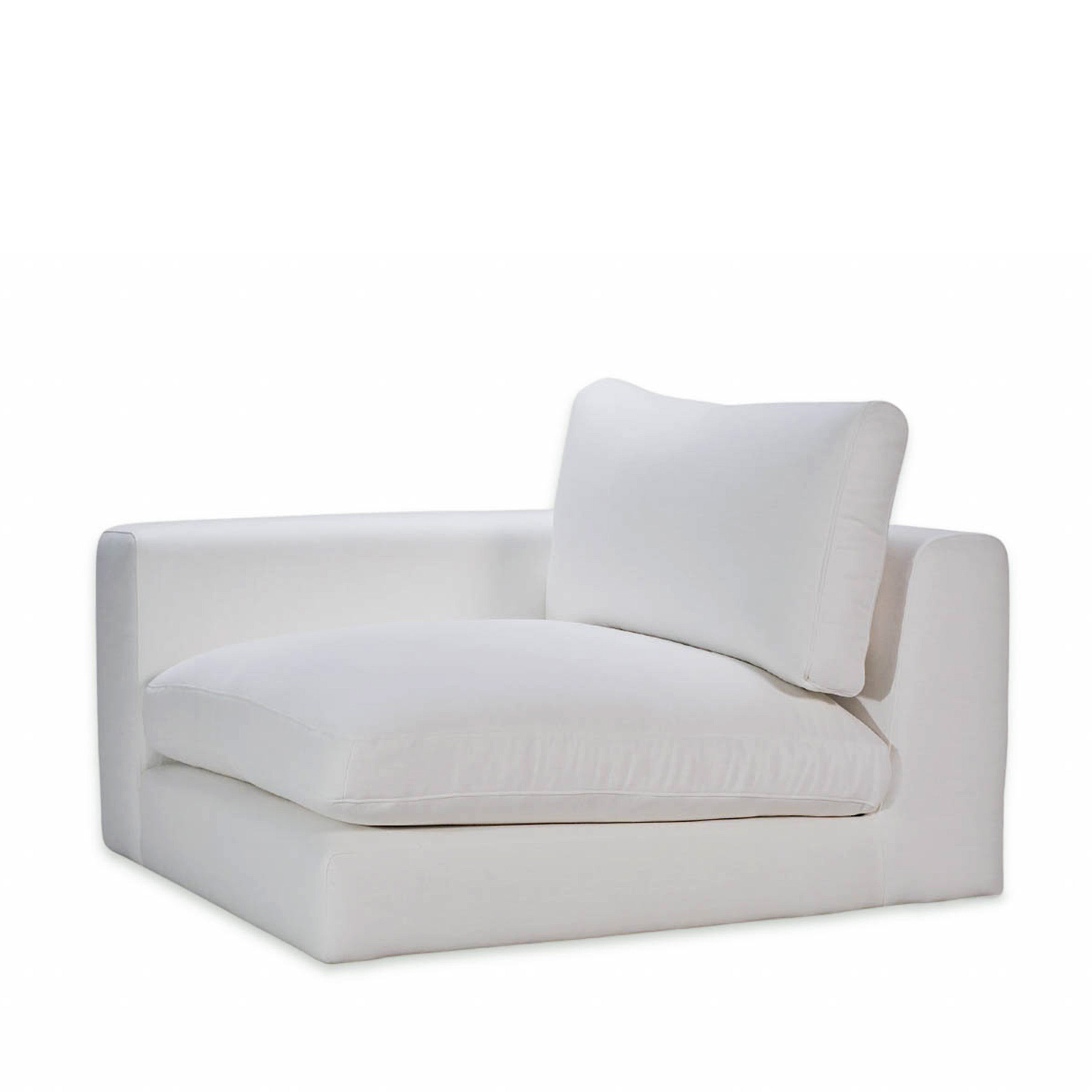 Sleepo Collection Capri 1-istuttava sohvamoduuli, vasen käsinoja, valkoinen, 107 cm