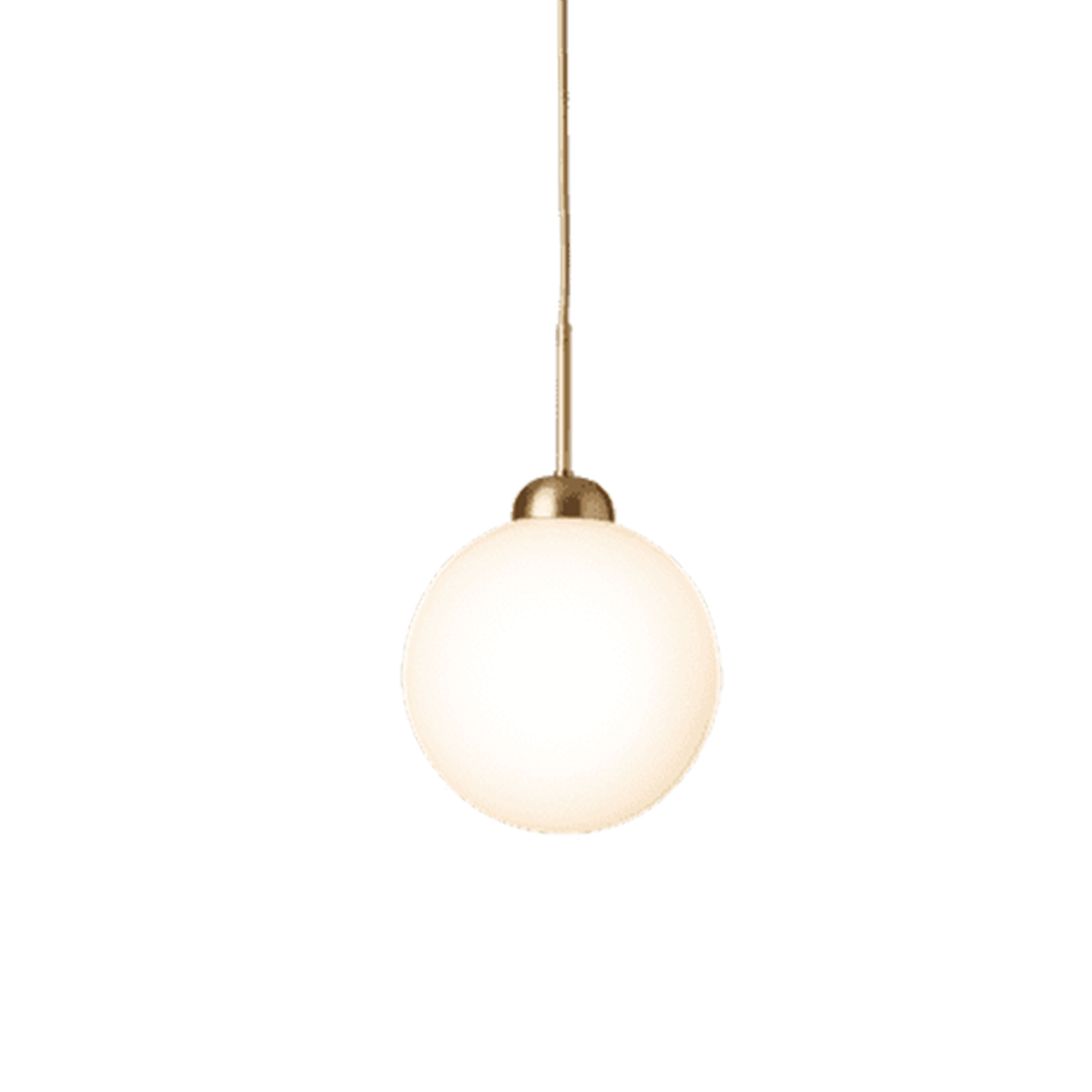 Nuura Apiales 1 Taklampa Brushed Brass/Opal Large