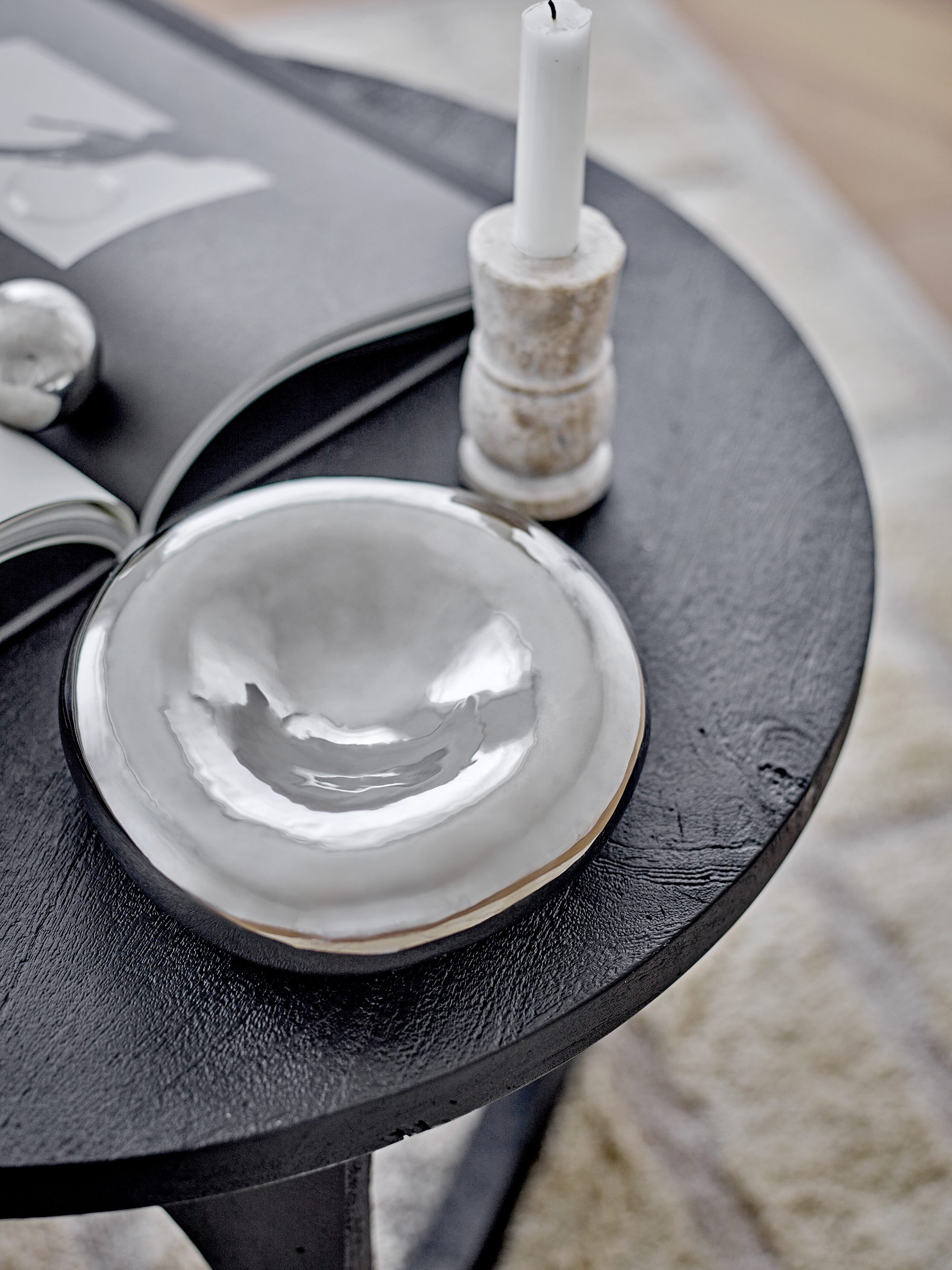 Bloomingville Shine Skål Sølv 18x6