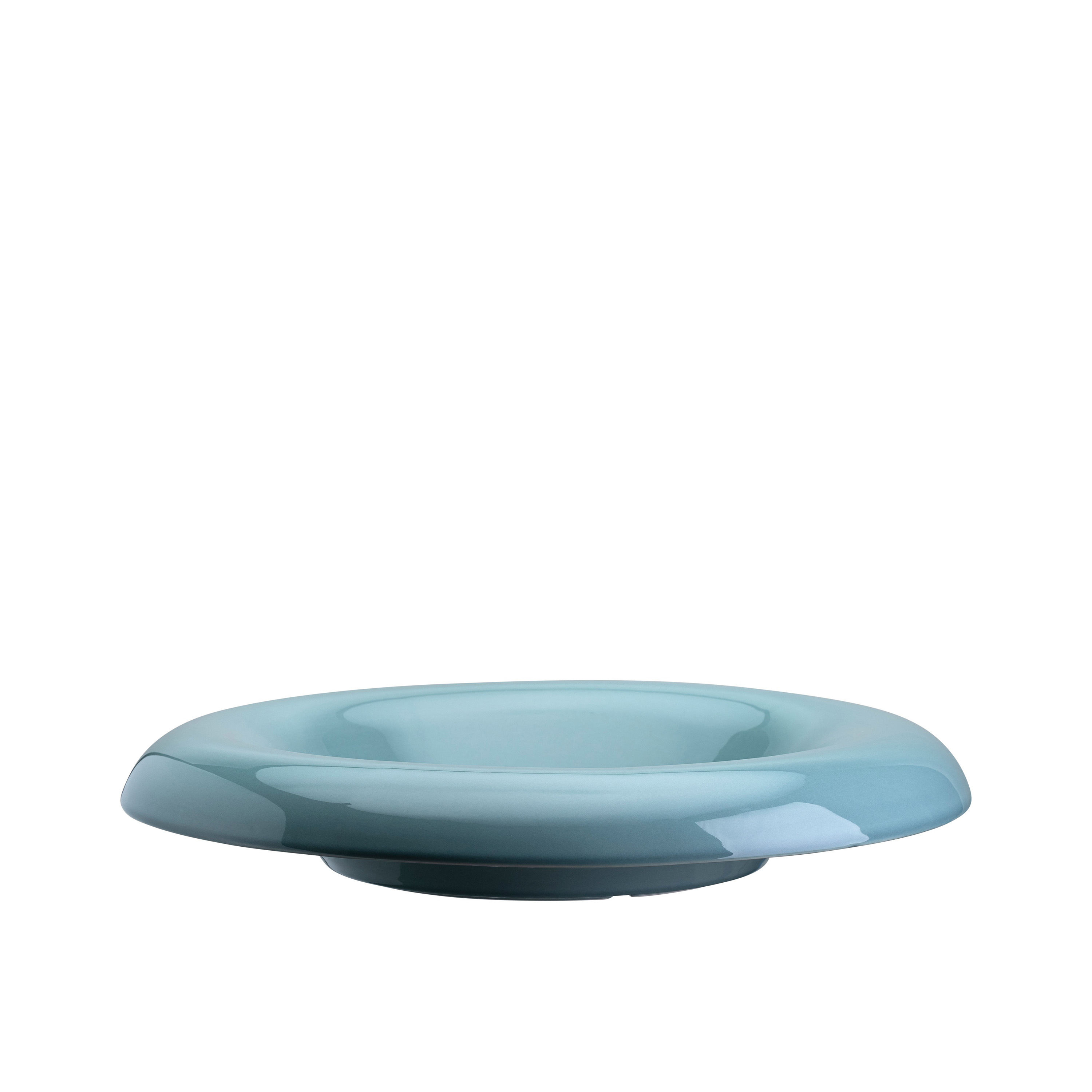 Lily Fat Glazed Misty Blue Ø18