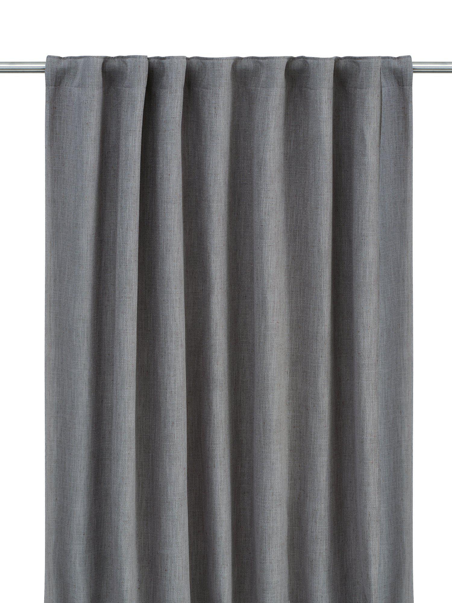 Sten Blackout Gardinlängd Grå 280cm 2-pack