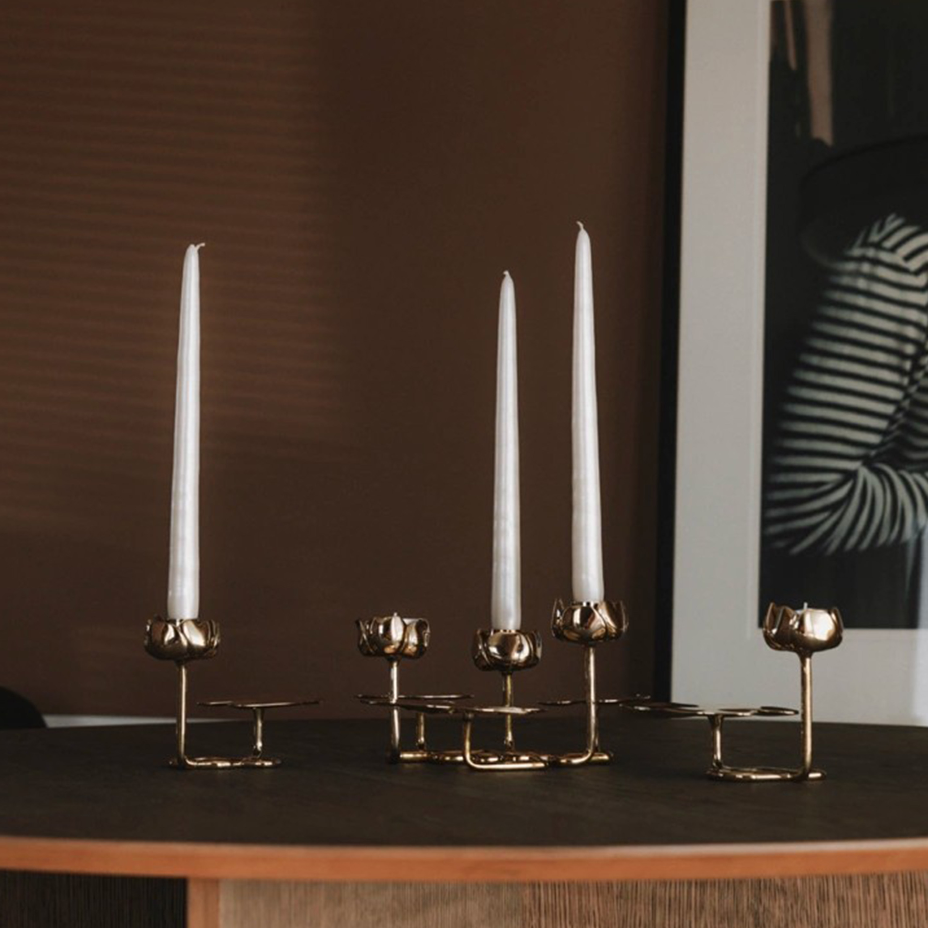 Hilke Collection Ninfea No.2 Ljusstake Mässing