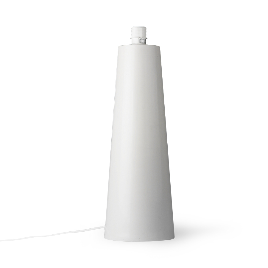 HKliving - Cone Lampefot Lysegrå 55cm - Beige  - Lampeføtter