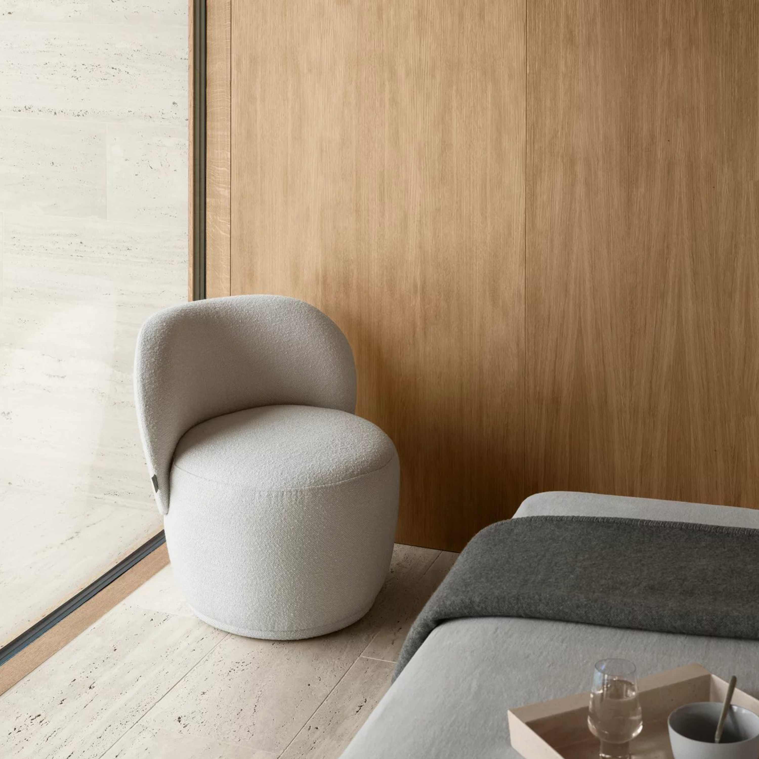 Blomus Kuon Snurr Loungestol Boucla Beige