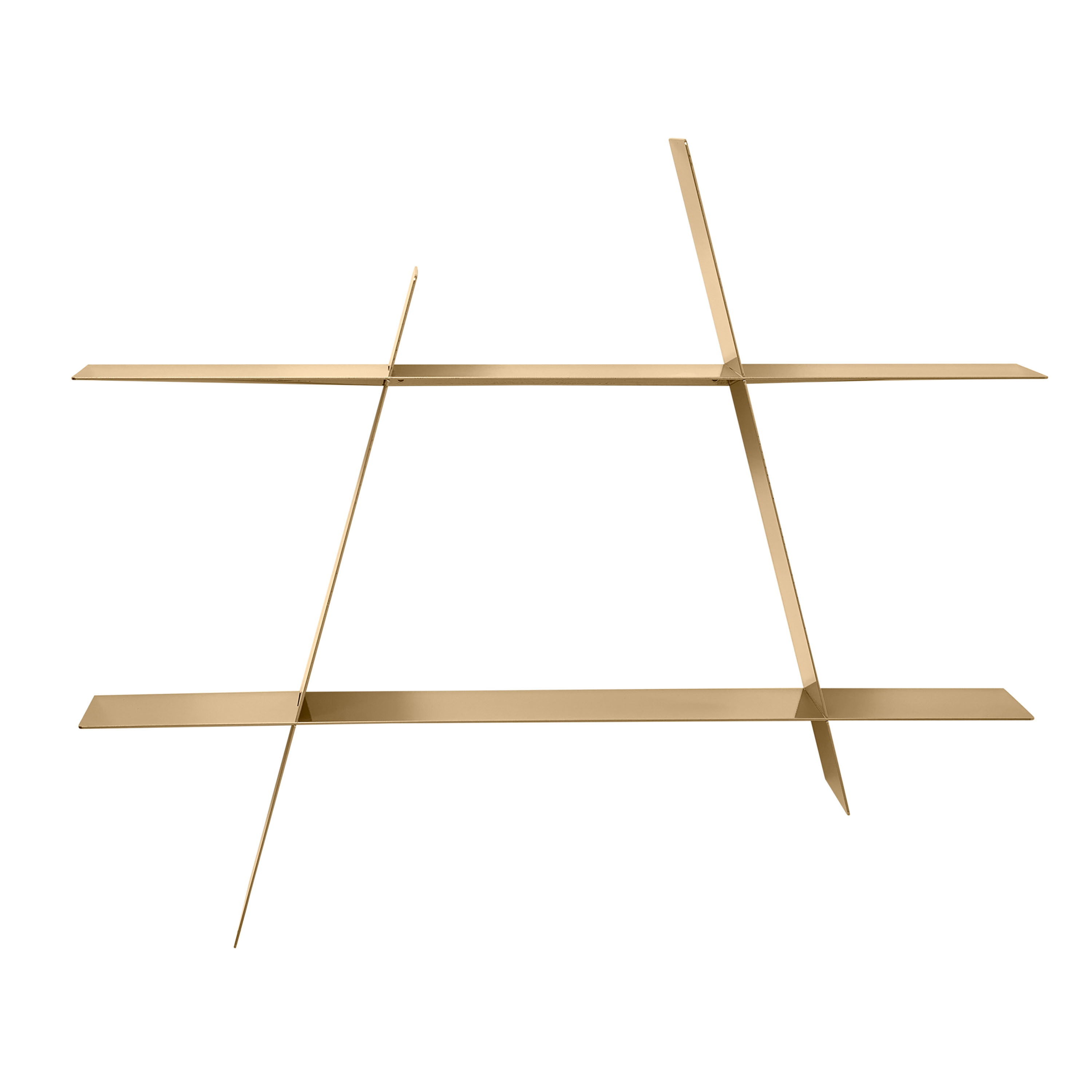 A-Shelf Vägghylla Mässing Large