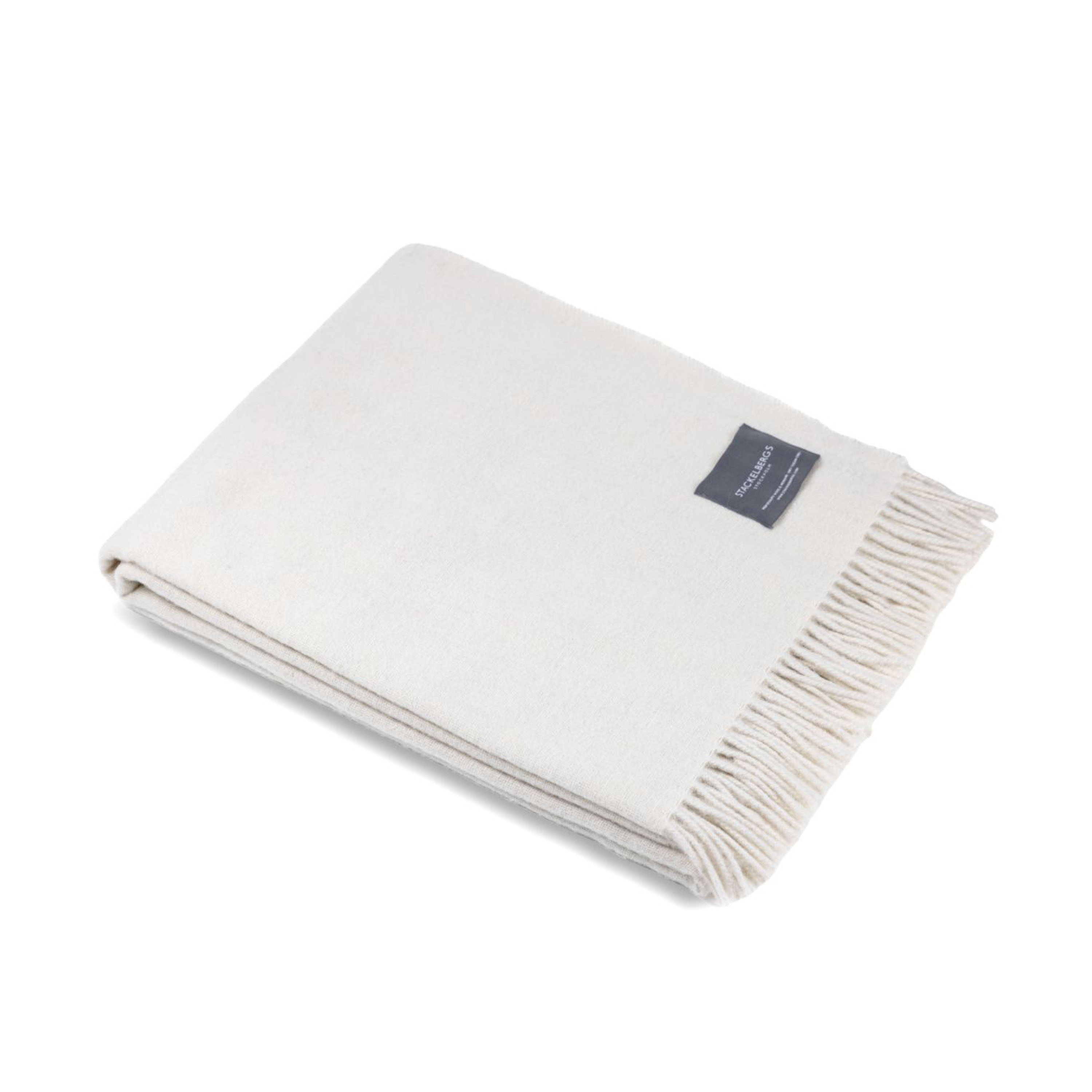 Solid Recycle Alpaca Pläd Offwhite