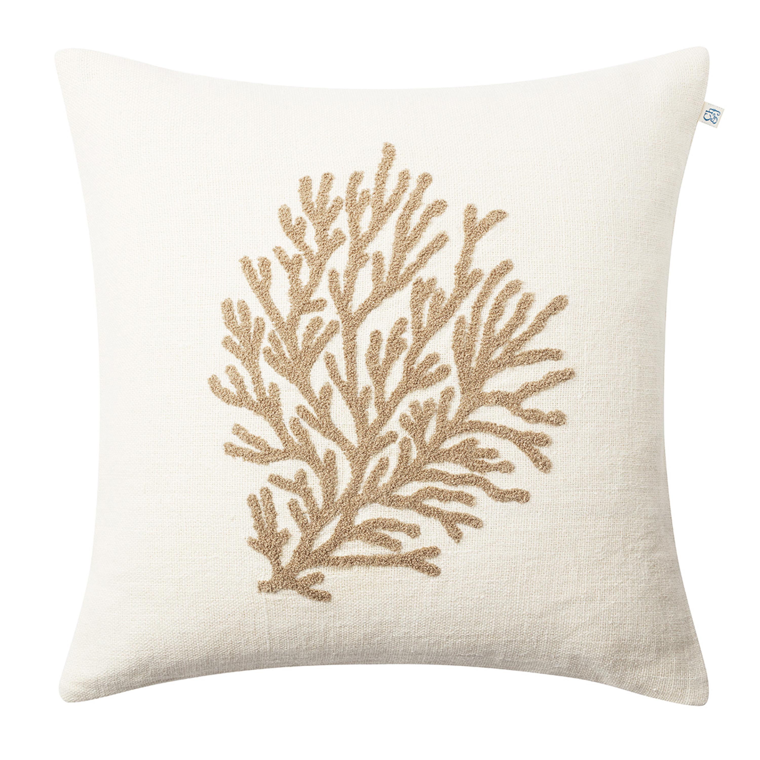 Coral Linne Kuddfodral Khaki 50x50