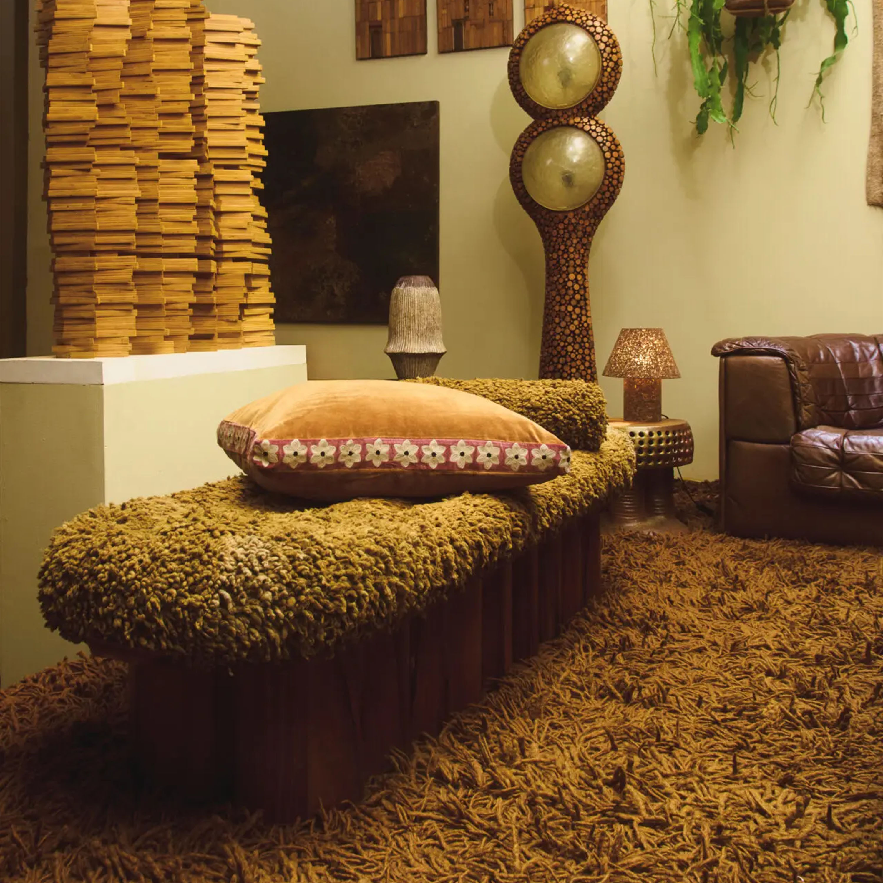 Olsson &amp; Jensen Daisy Kissenbezug Kamel 60x60