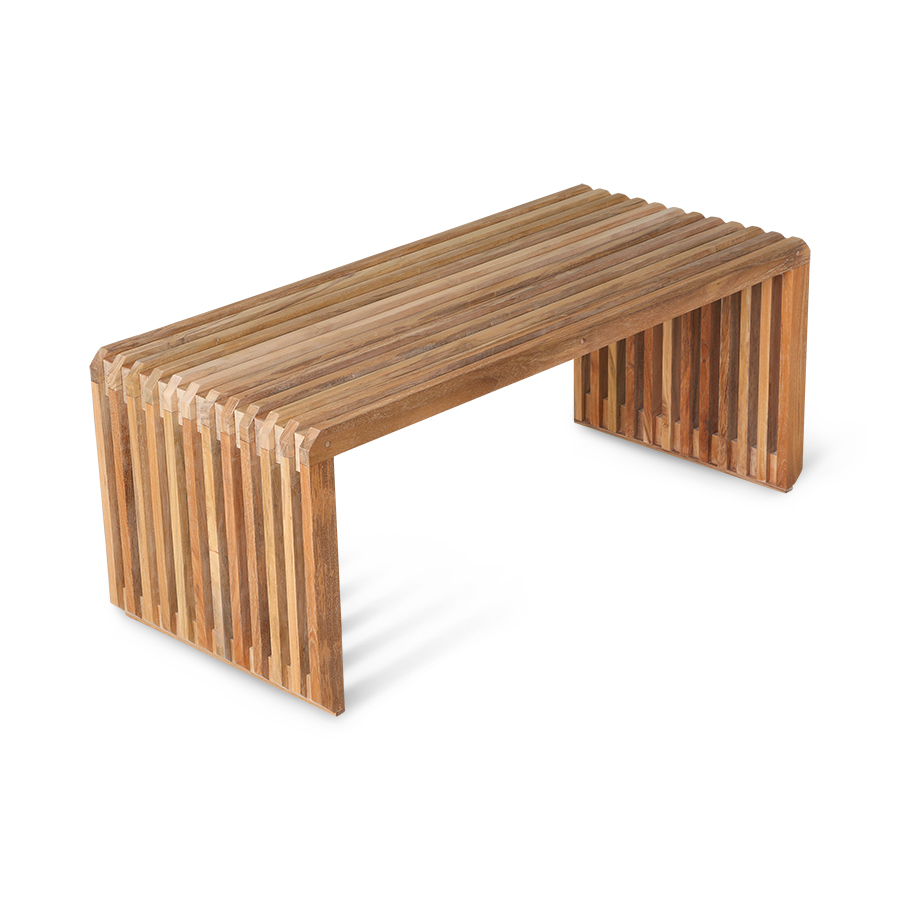 HKliving Slatted Penkki Teak 96 cm