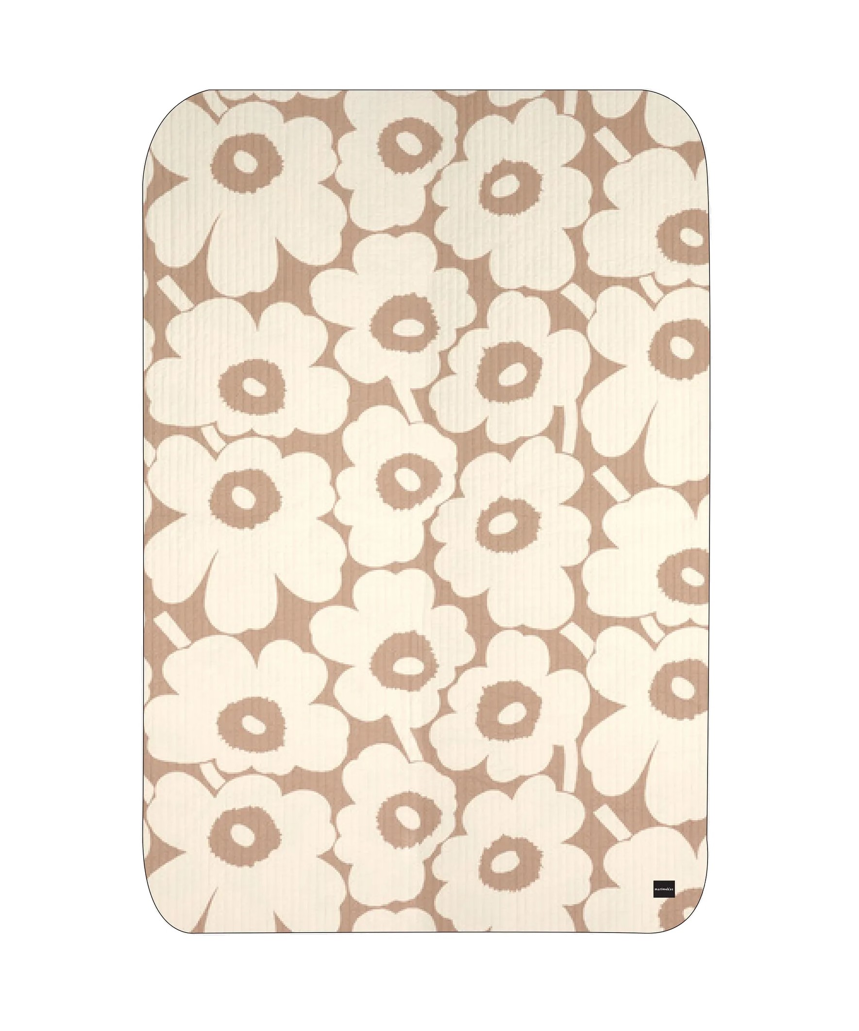 Marimekko - Unikko Bettüberwurf Leinen/Off-Weiß 160x260 - Beige - Tagesdecke