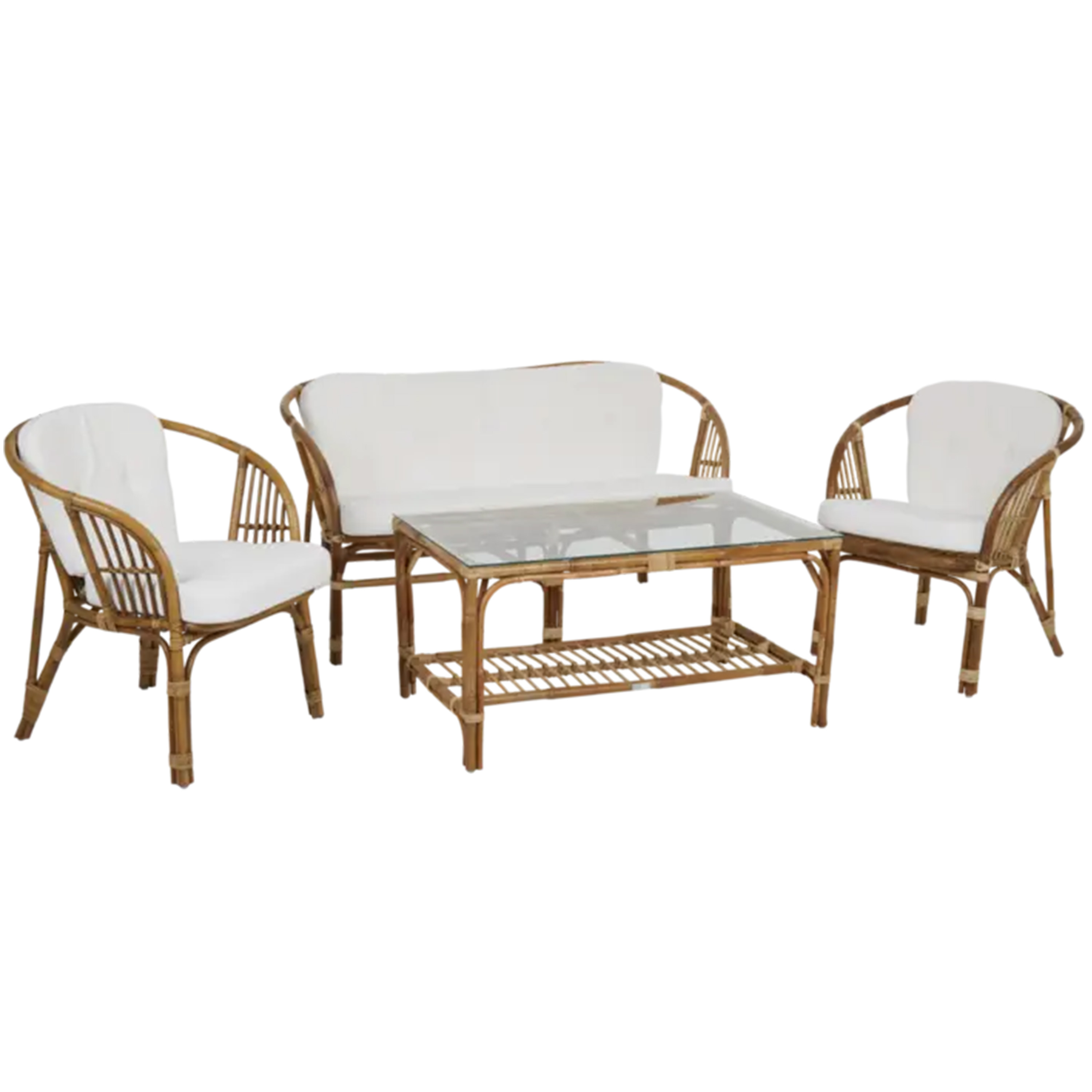 Brafab Astrakan 2-sits Soffa Natur/Vit