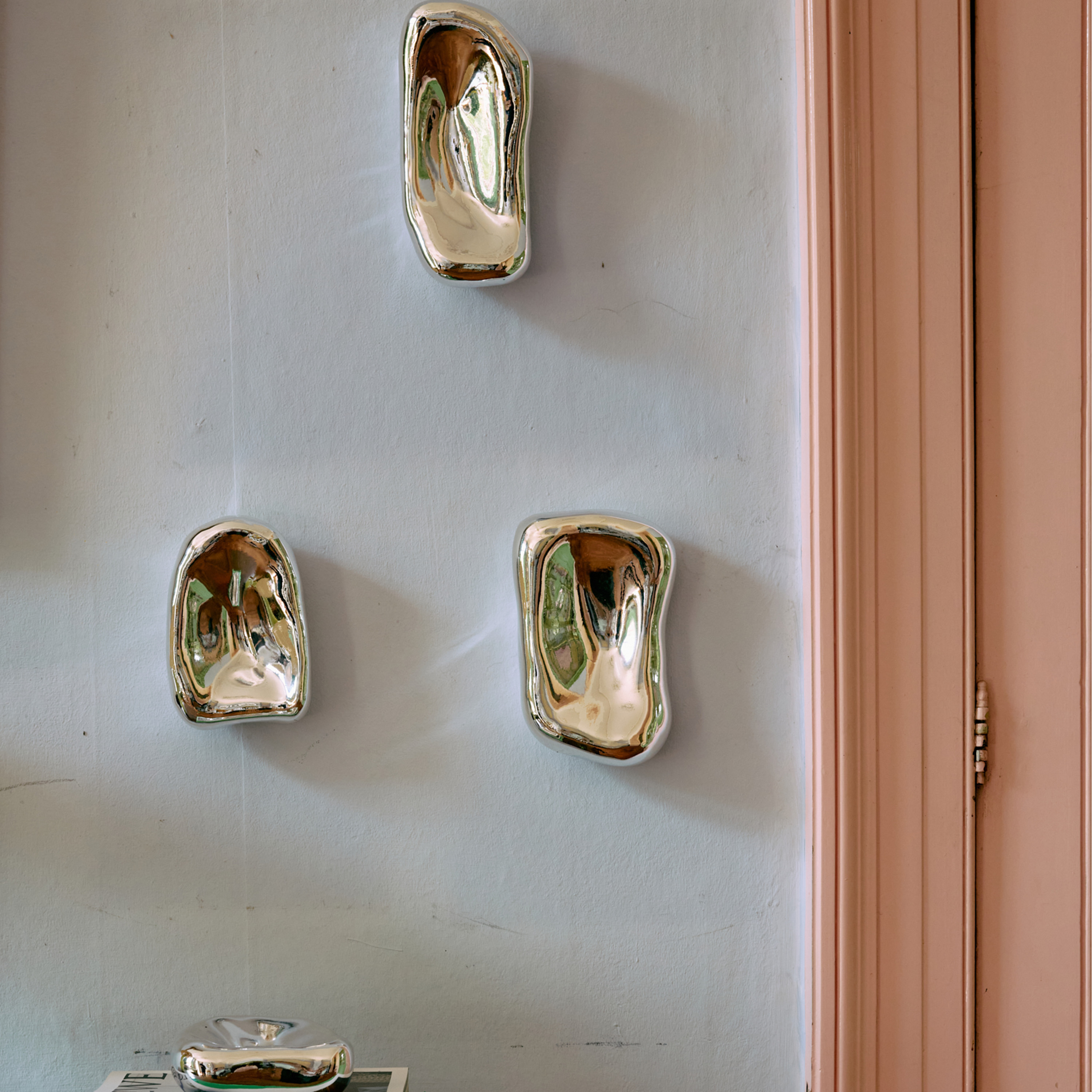 HKliving Glasskulptur Chrome 4-pack