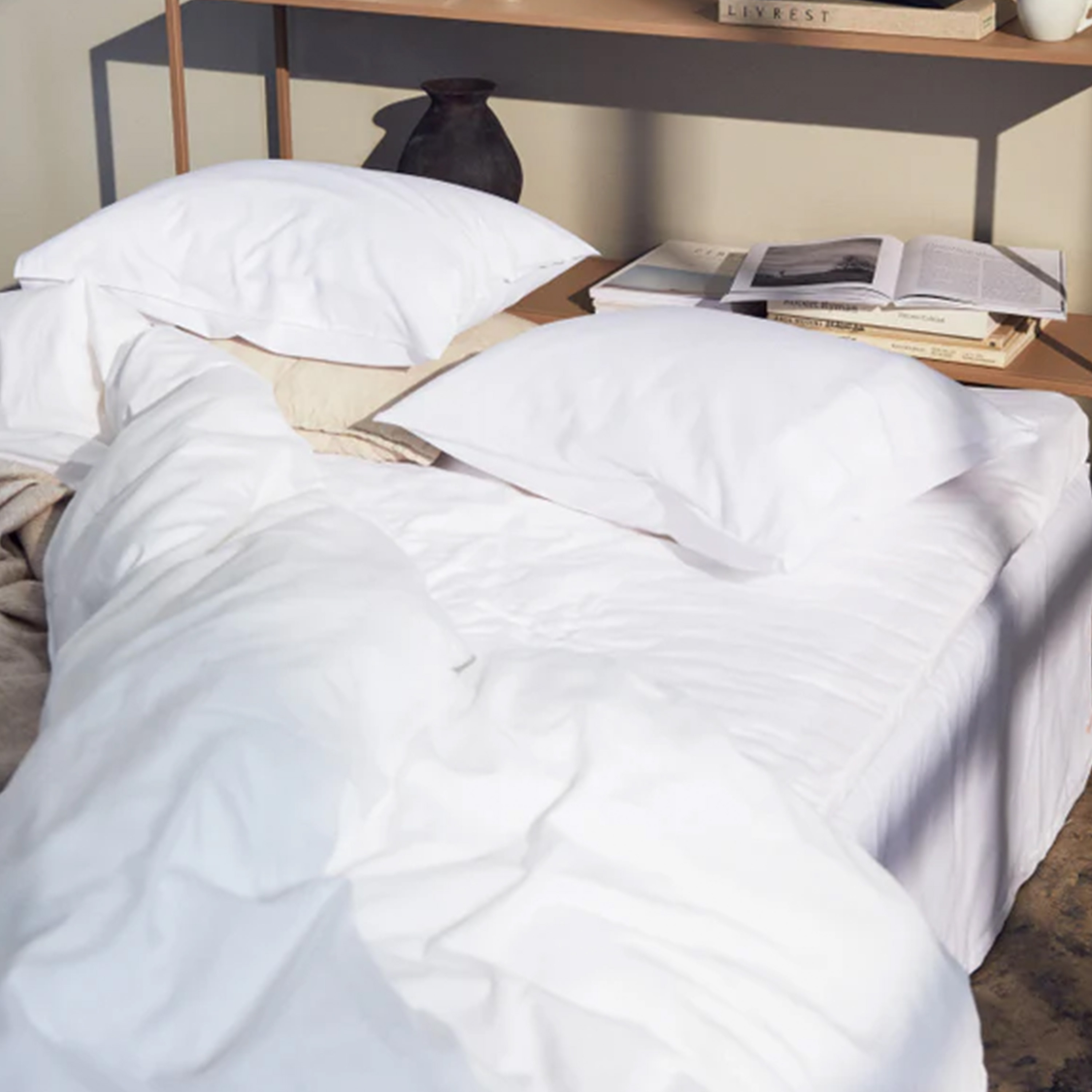 Read the Label Satin Påslakan White Dubbel