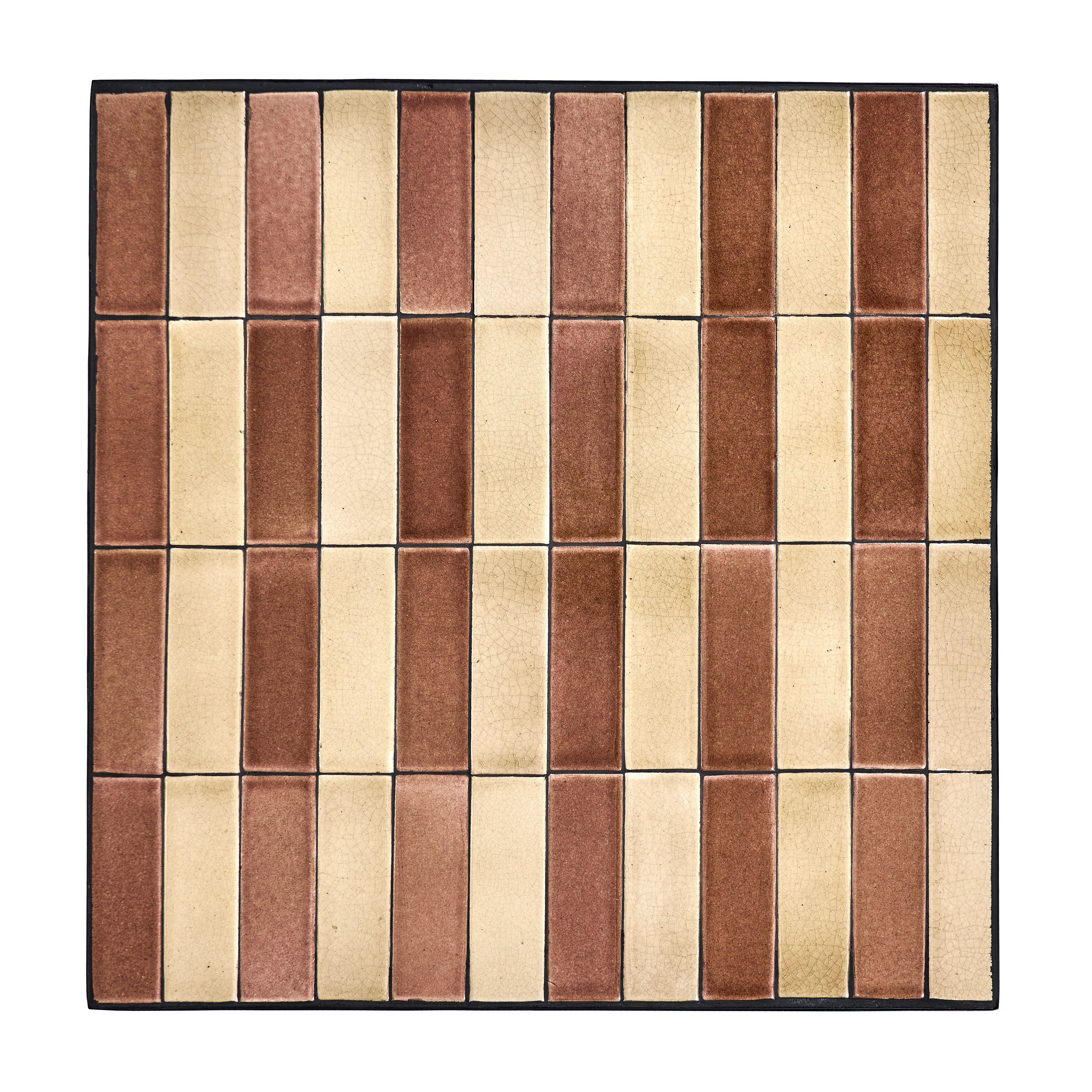 House Doctor Stripe Esstisch Altrosa/Beige 62x62