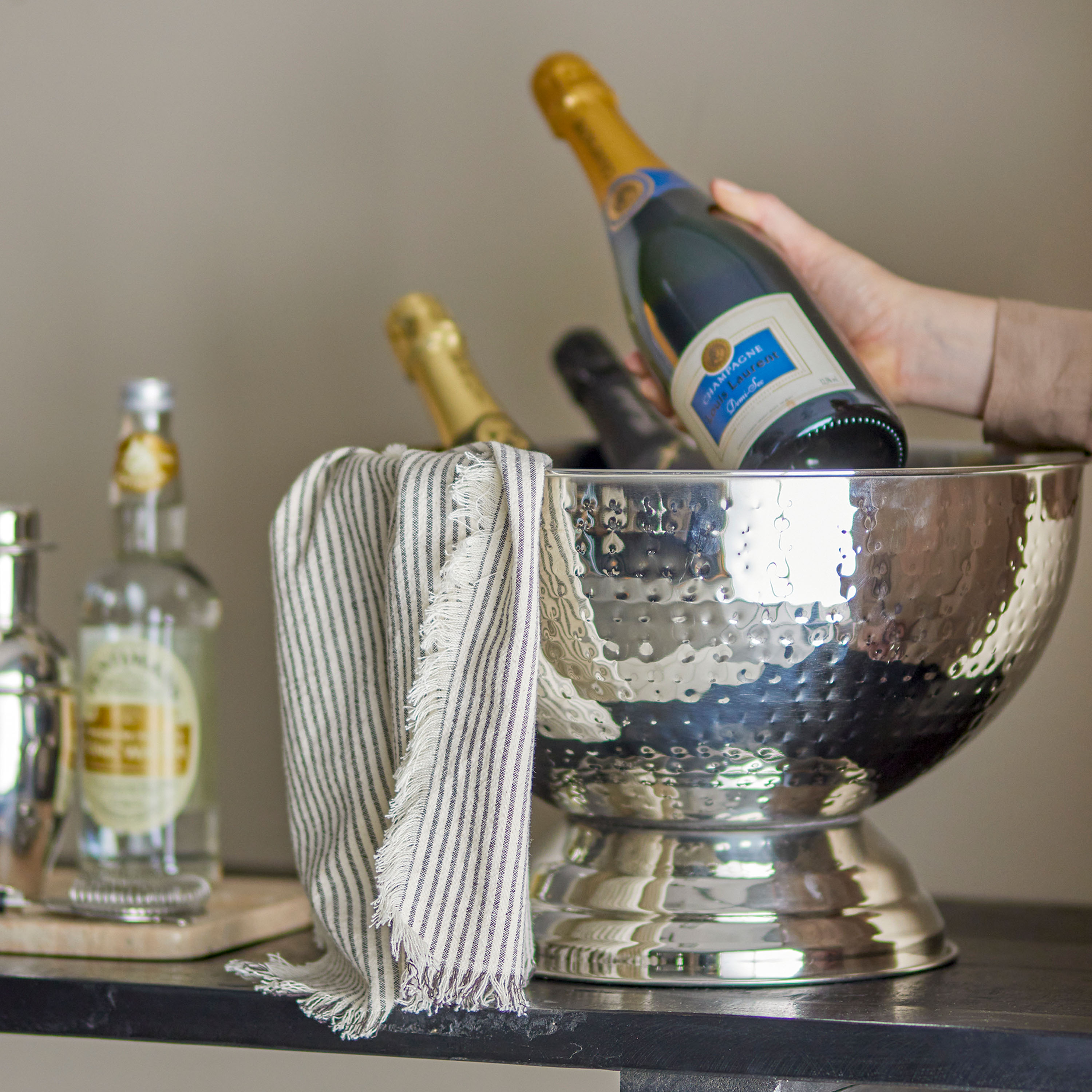Bloomingville Kaluka Champagneskål Silver
