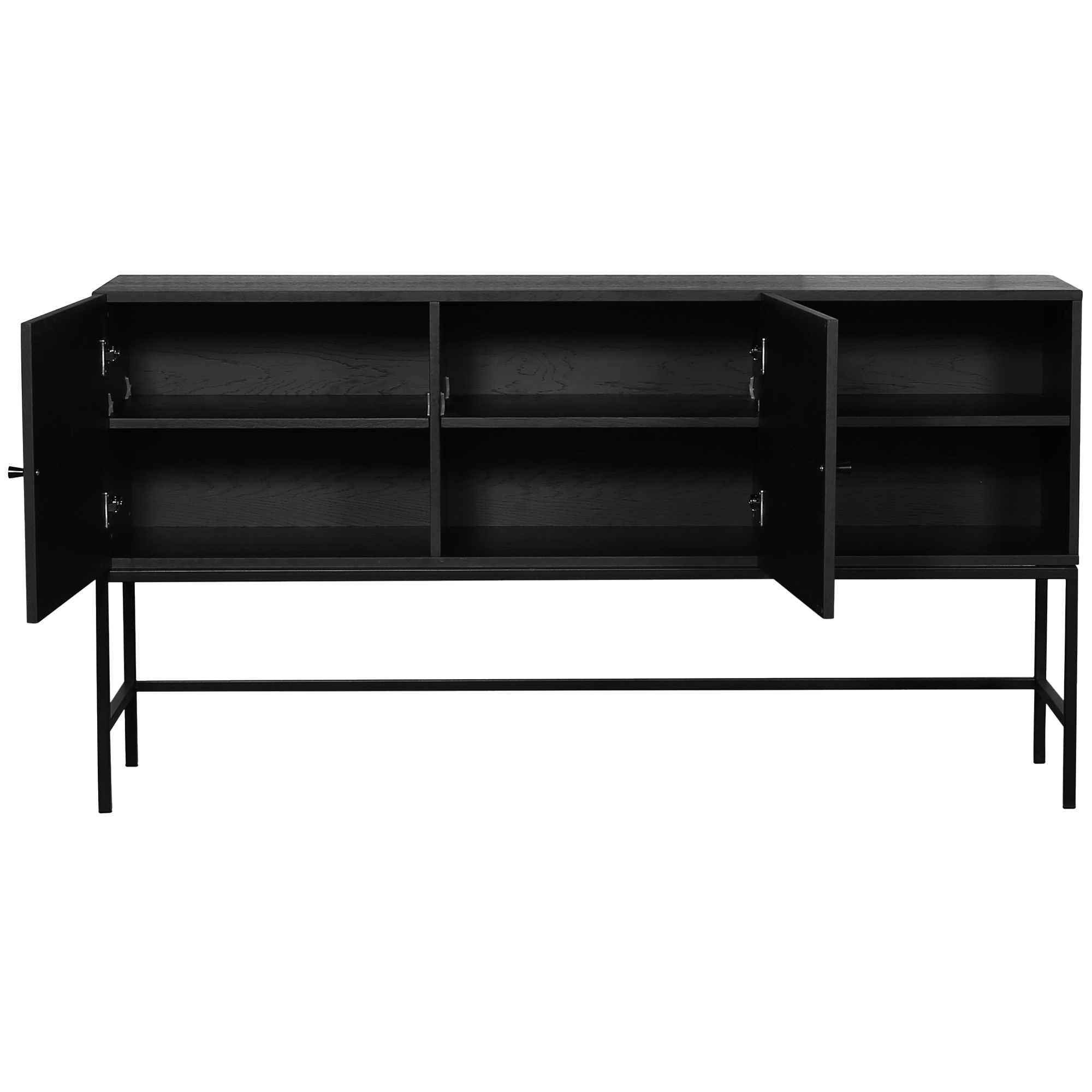 Nordic Home Ezra Sideboard Svartbetsad Ek 160cm