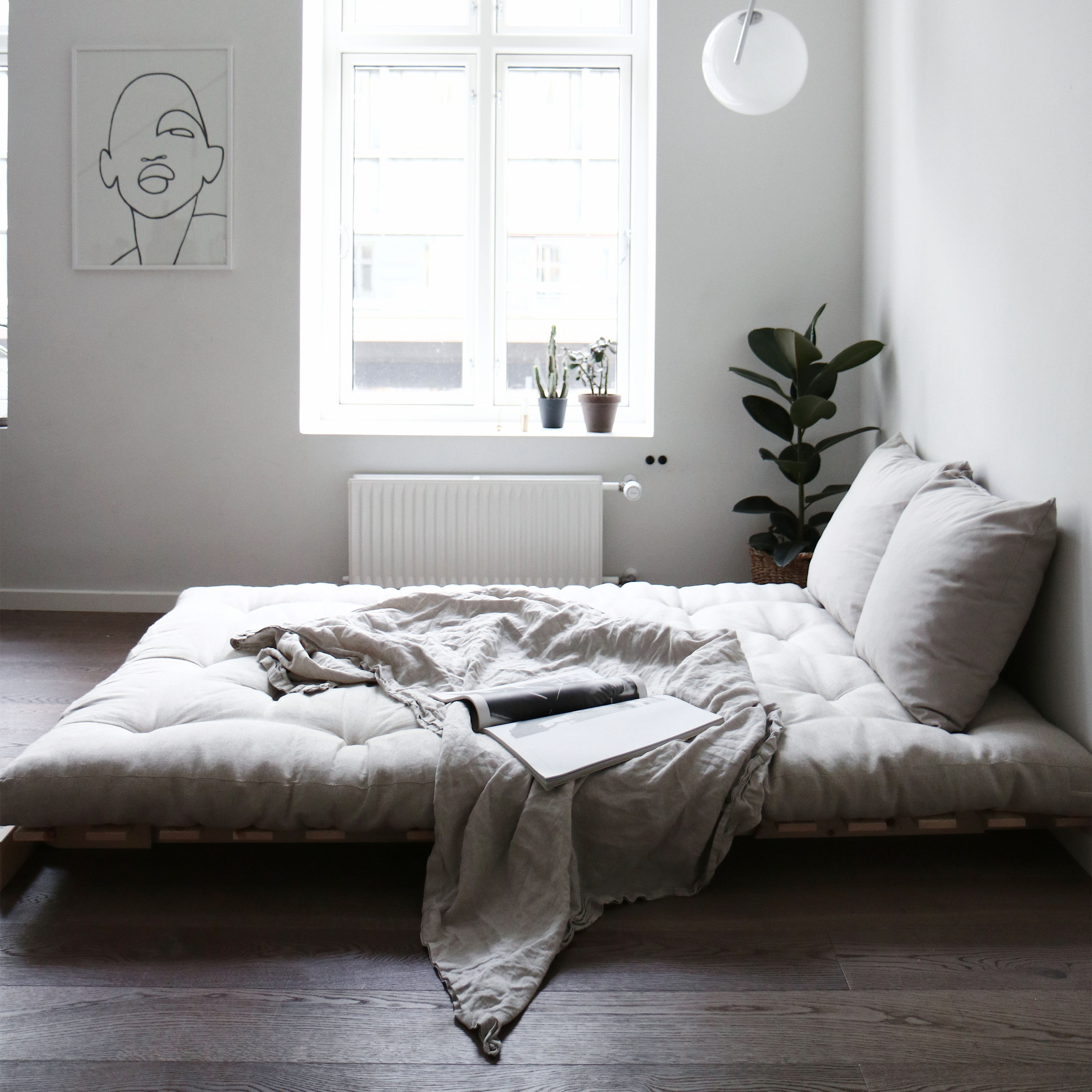 Karup Design Roots Sovesofa Natur/Linen 140cm