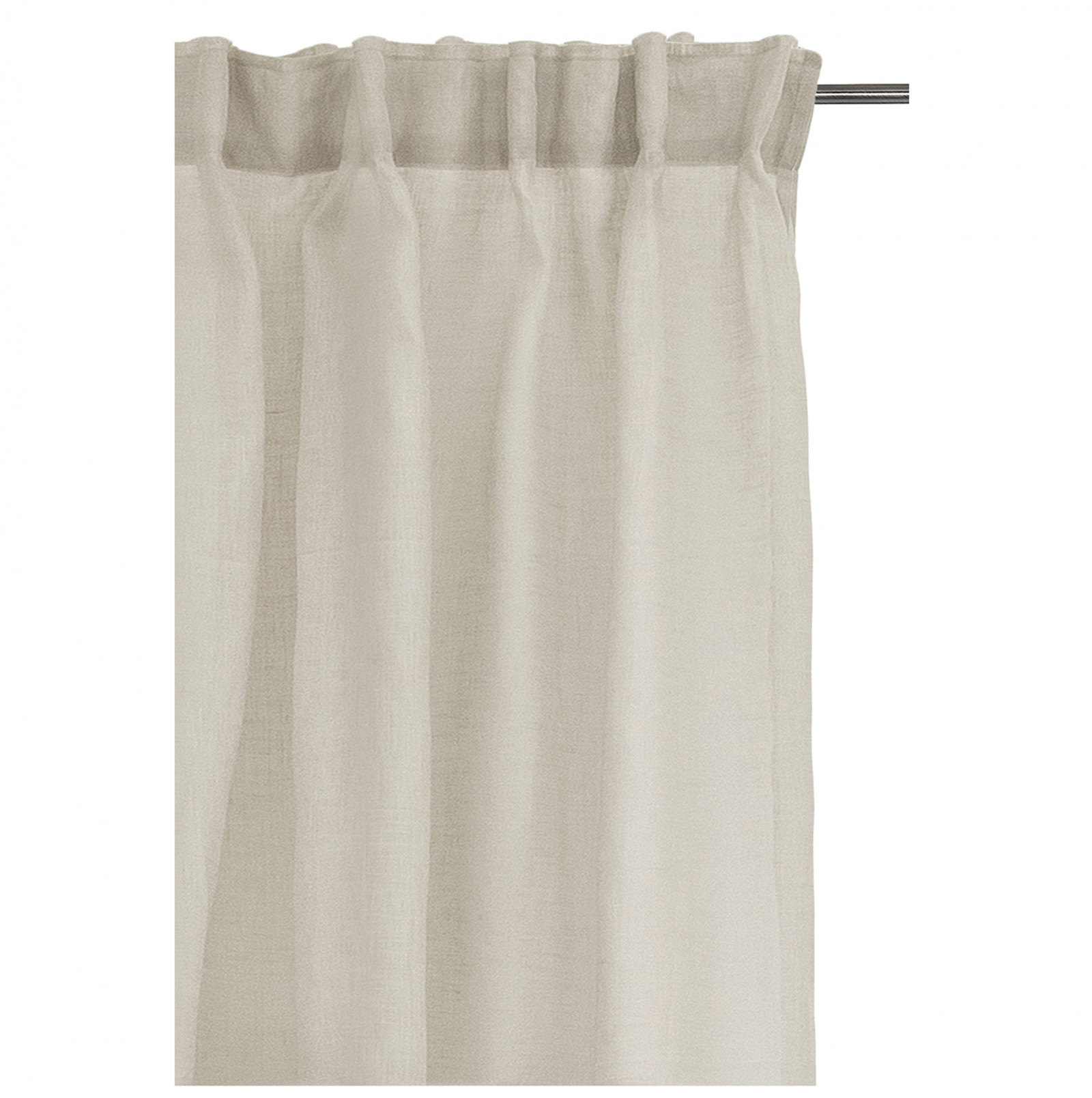 Himla - Dalsland Gardinlängd Linne Oatmeal 250cm - Vit