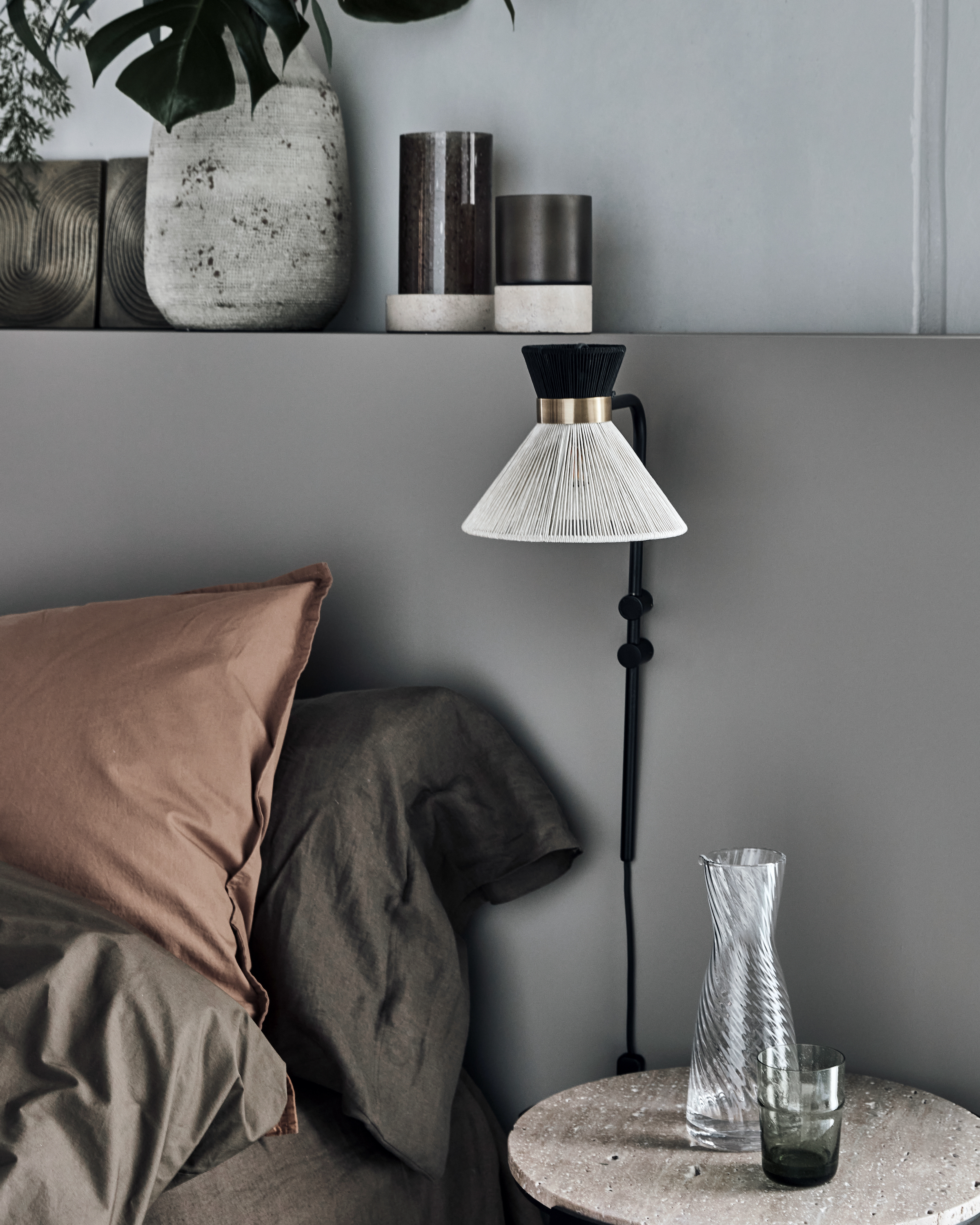 House Doctor Cord Vegglampe Svart